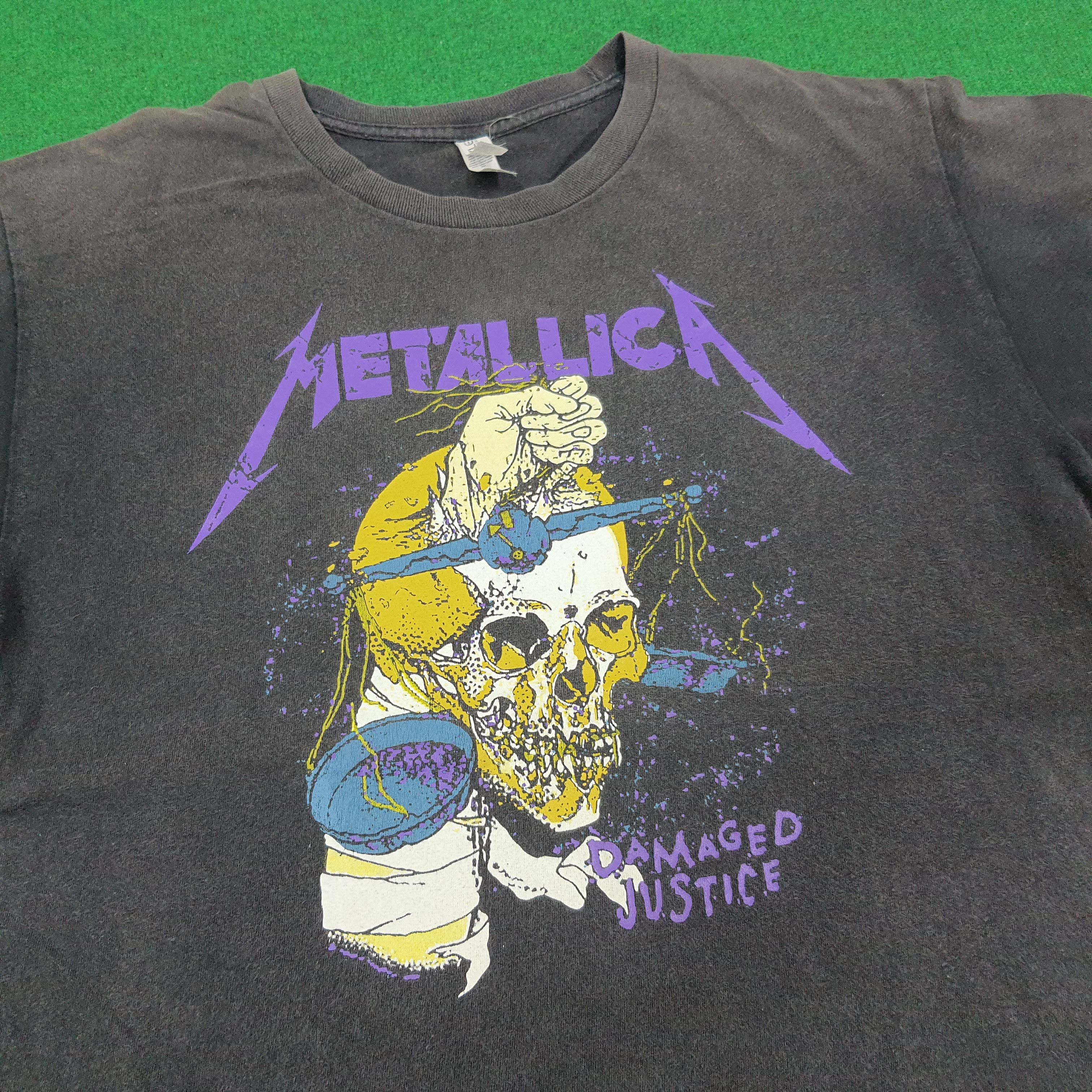 Band Tees × Vintage Vintage Matallica Band Damage Justice Rock Tshirt Size US L / EU 52-54 / 3 - 2 Thumbnail