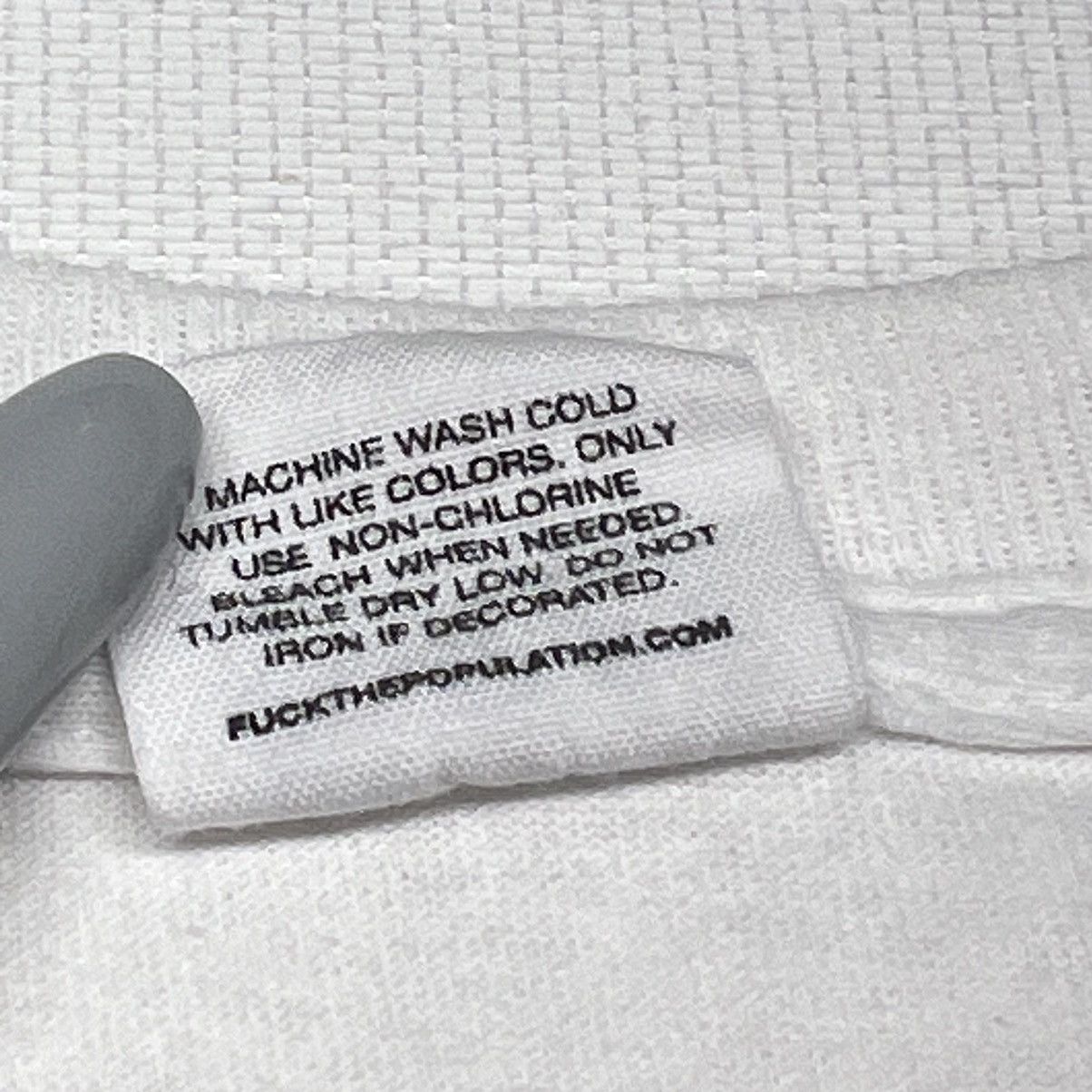 Fuck The Population FTP 10 Years Tee Shirt White Logo Anniversary Size US L / EU 52-54 / 3 - 8 Thumbnail
