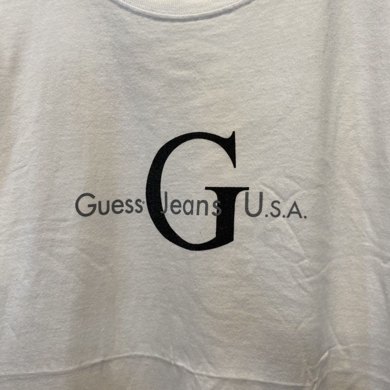 Guess VINTAGE Guess Jeans USA Tee White Size US L / EU 52-54 / 3 - 5 Thumbnail