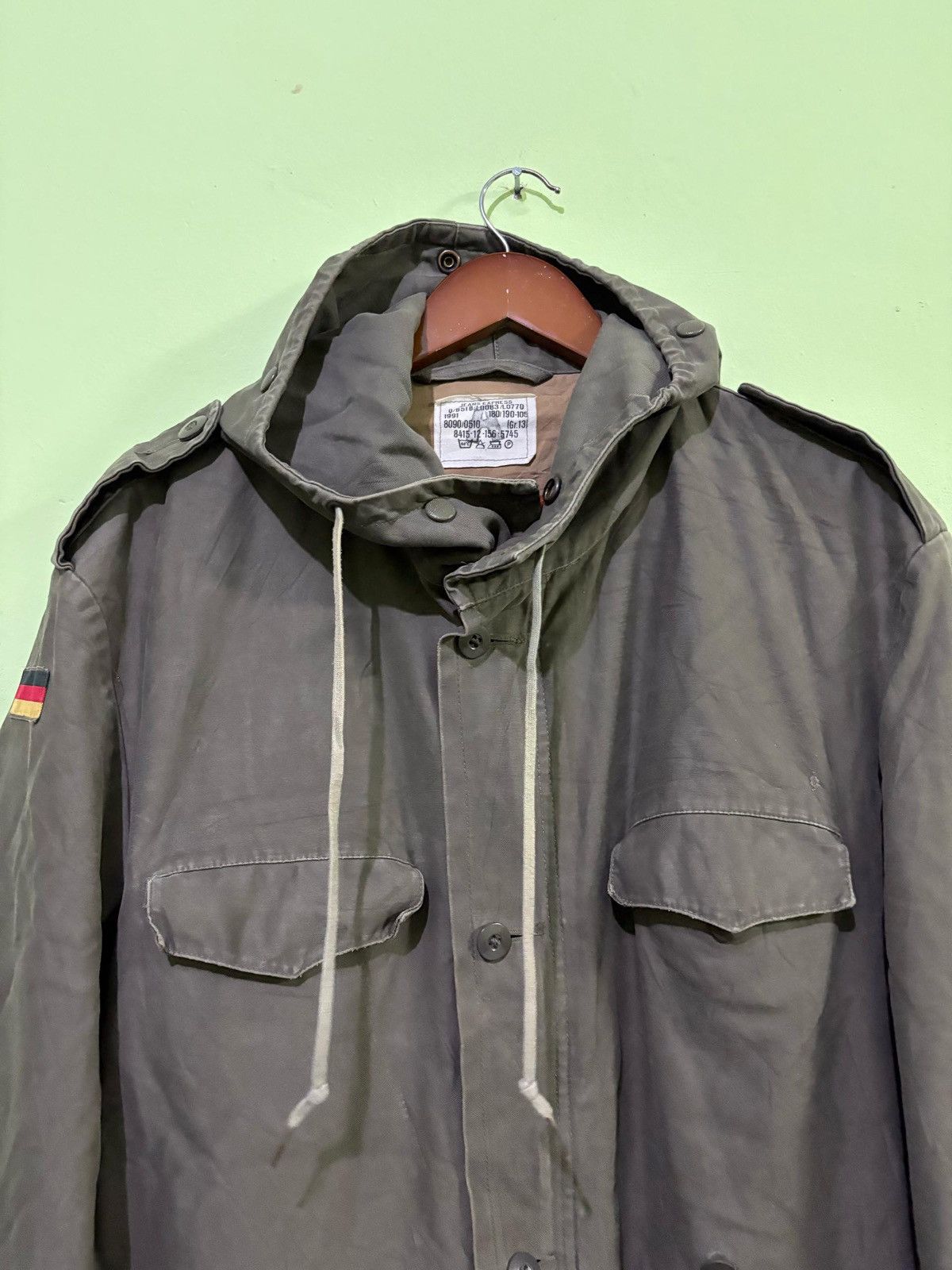 Vintage Vintage Military Jacket Germany Size US XL / EU 56 / 4 - 9 Thumbnail