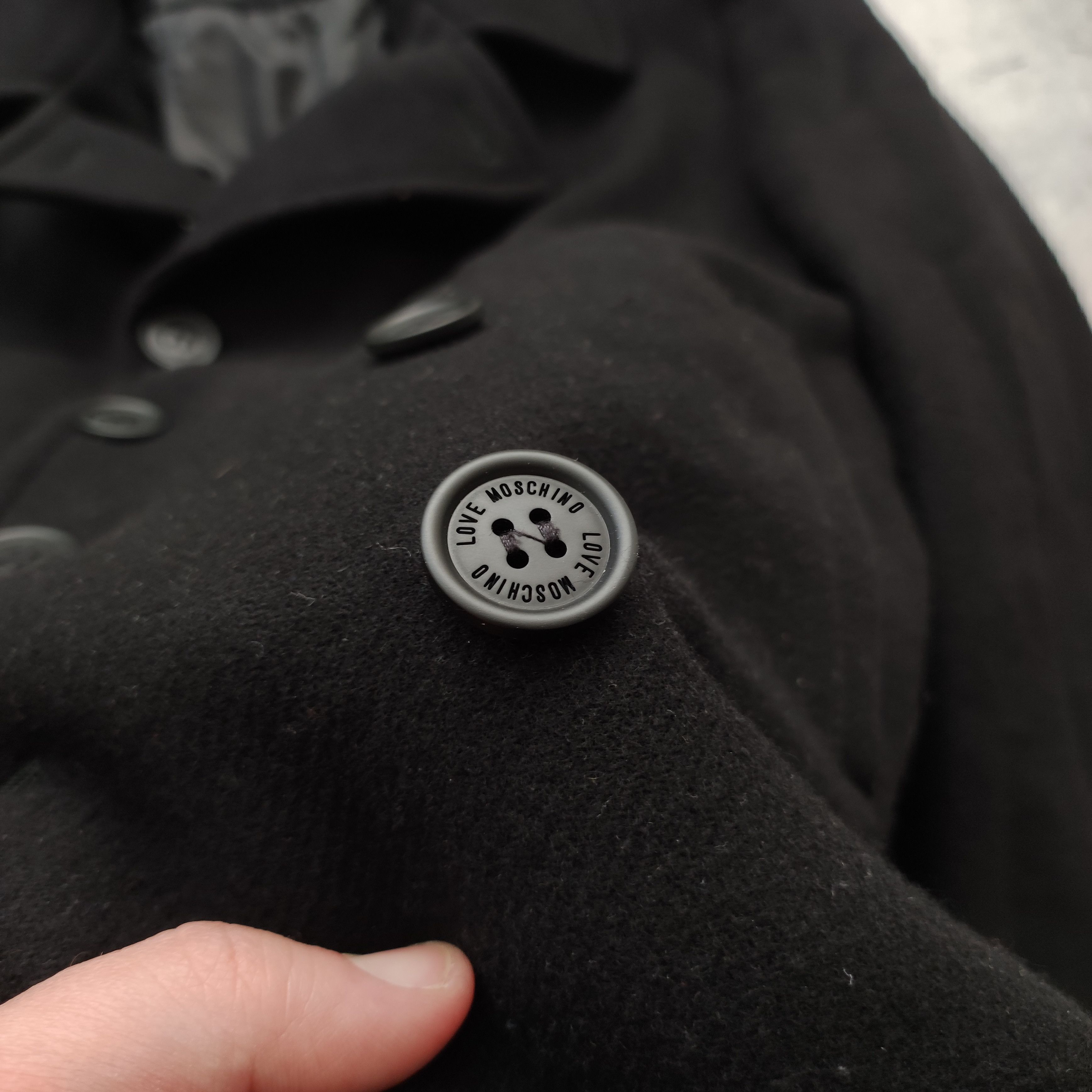 Love Moschino RARE Love Moschino Milano Psychobilly Black Short Coat Size XXL / US 16-18 / IT 52-54 - 6 Thumbnail