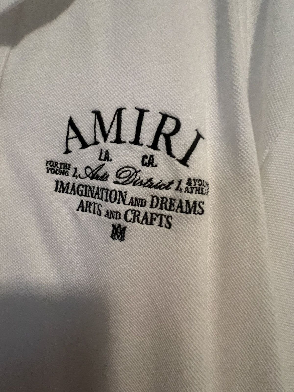 Amiri AMIRI Logo-Embroidered Polo Shirt Size Medium Size US M / EU 48-50 / 2 - 5 Thumbnail