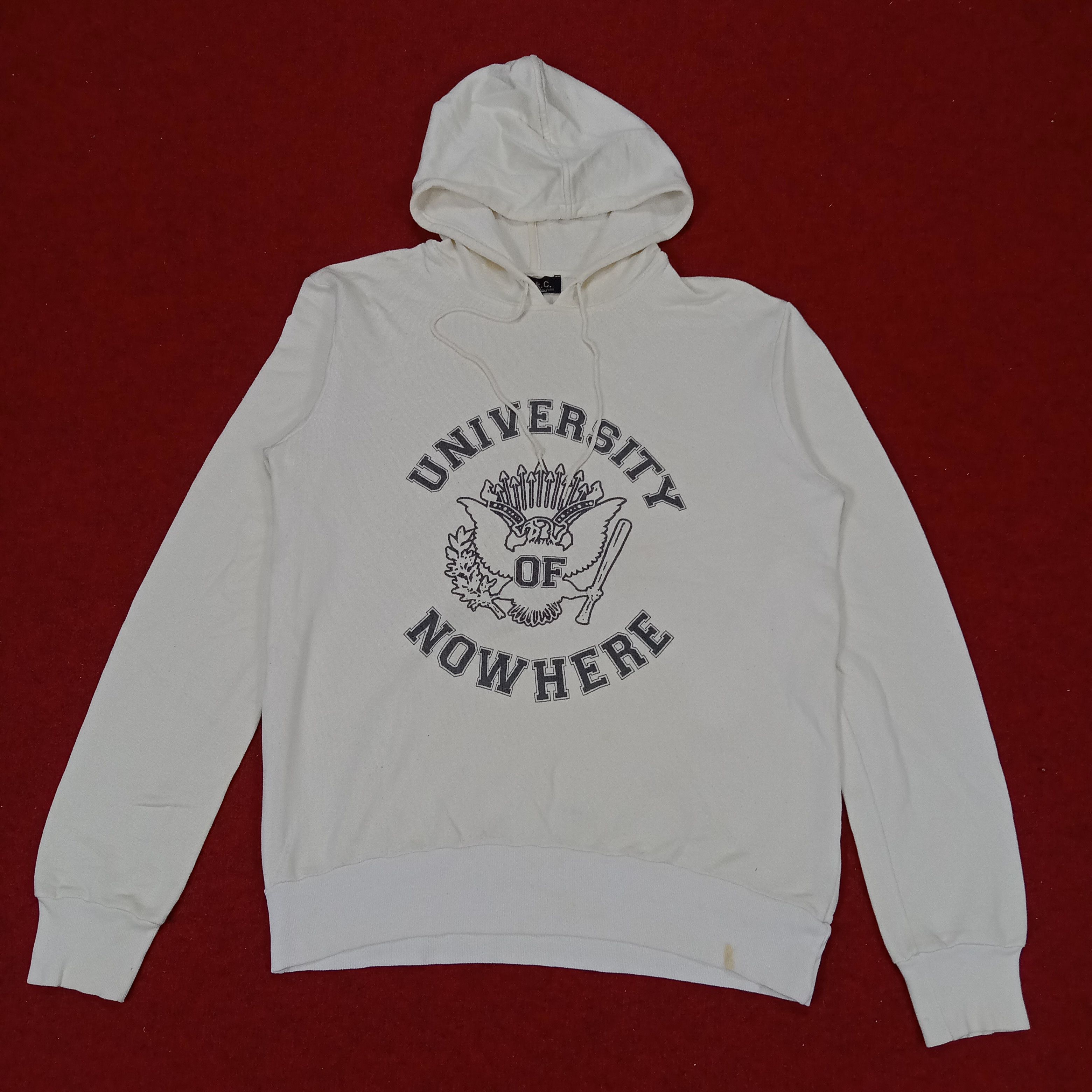 APC University Of Nowhere Center Design Hoodies