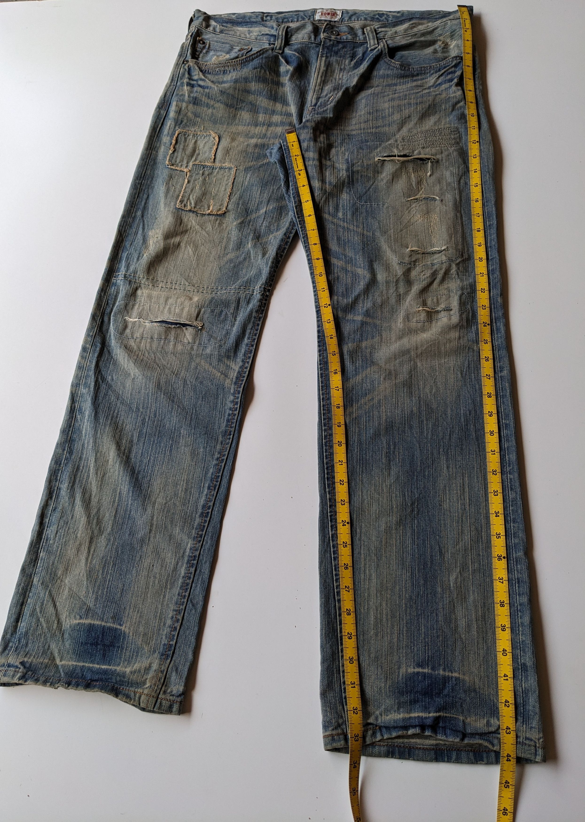 Edwin EDWIN 403XV Mudwash patchwork rusty jeans Size US 39 - 9 Thumbnail