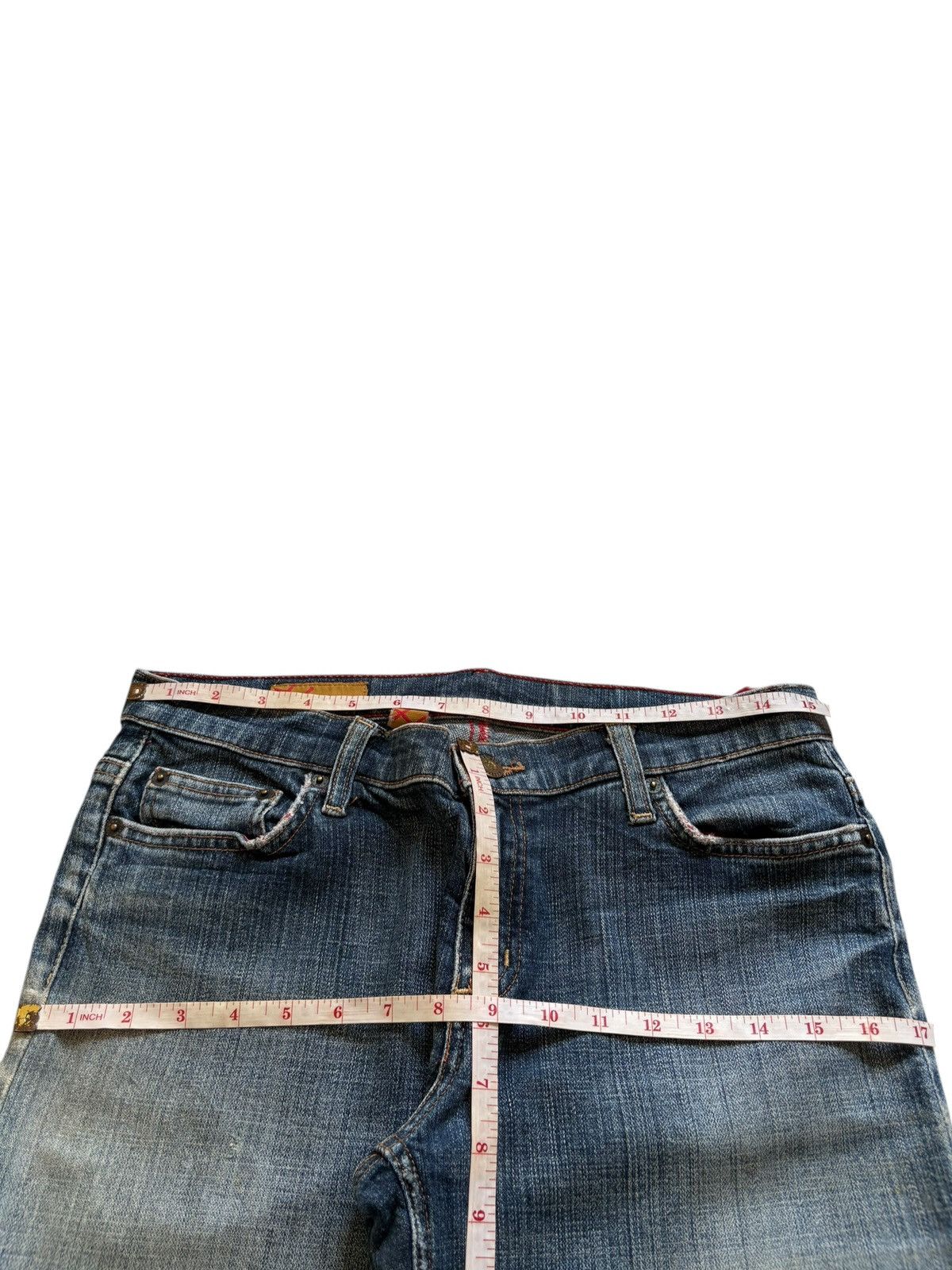 Japanese Brand Vintage Japanese Brand Mud Wash Distressed Flare Jeans Size US 31 - 12 Thumbnail
