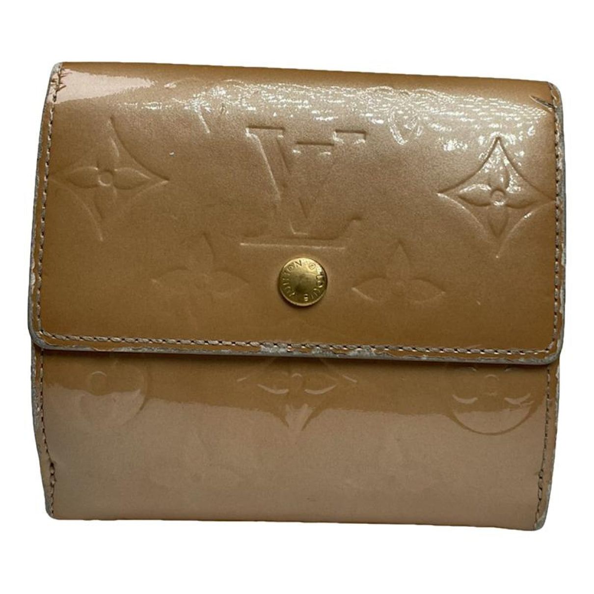 Metis Brown Patent Leather Wallet