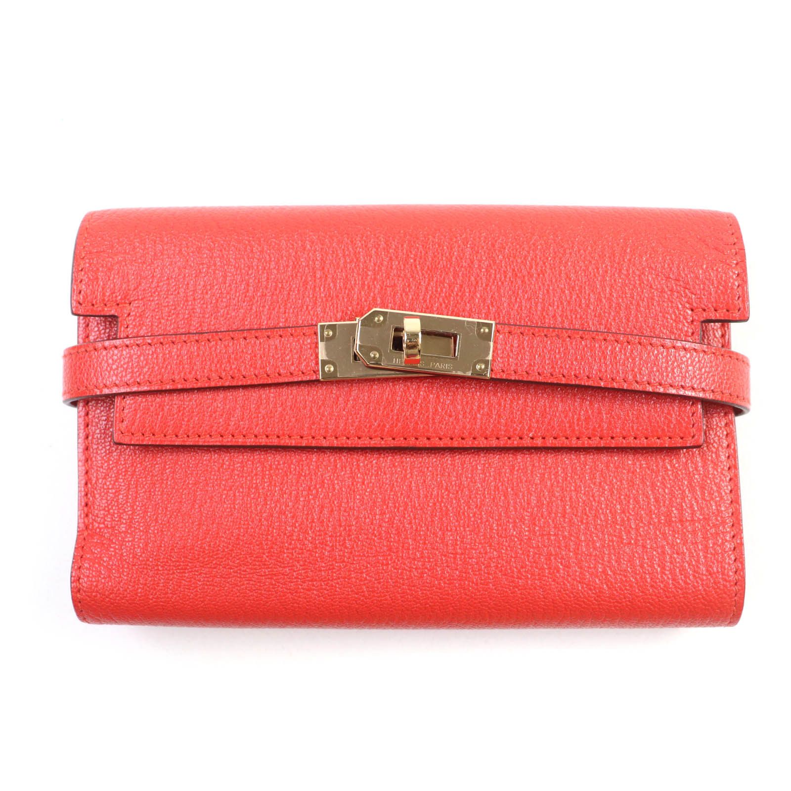 Hermes Hermes Kelly Tri-fold Wallet Leather Short Wallet Stamp X (2016) DUTY FREE for USA