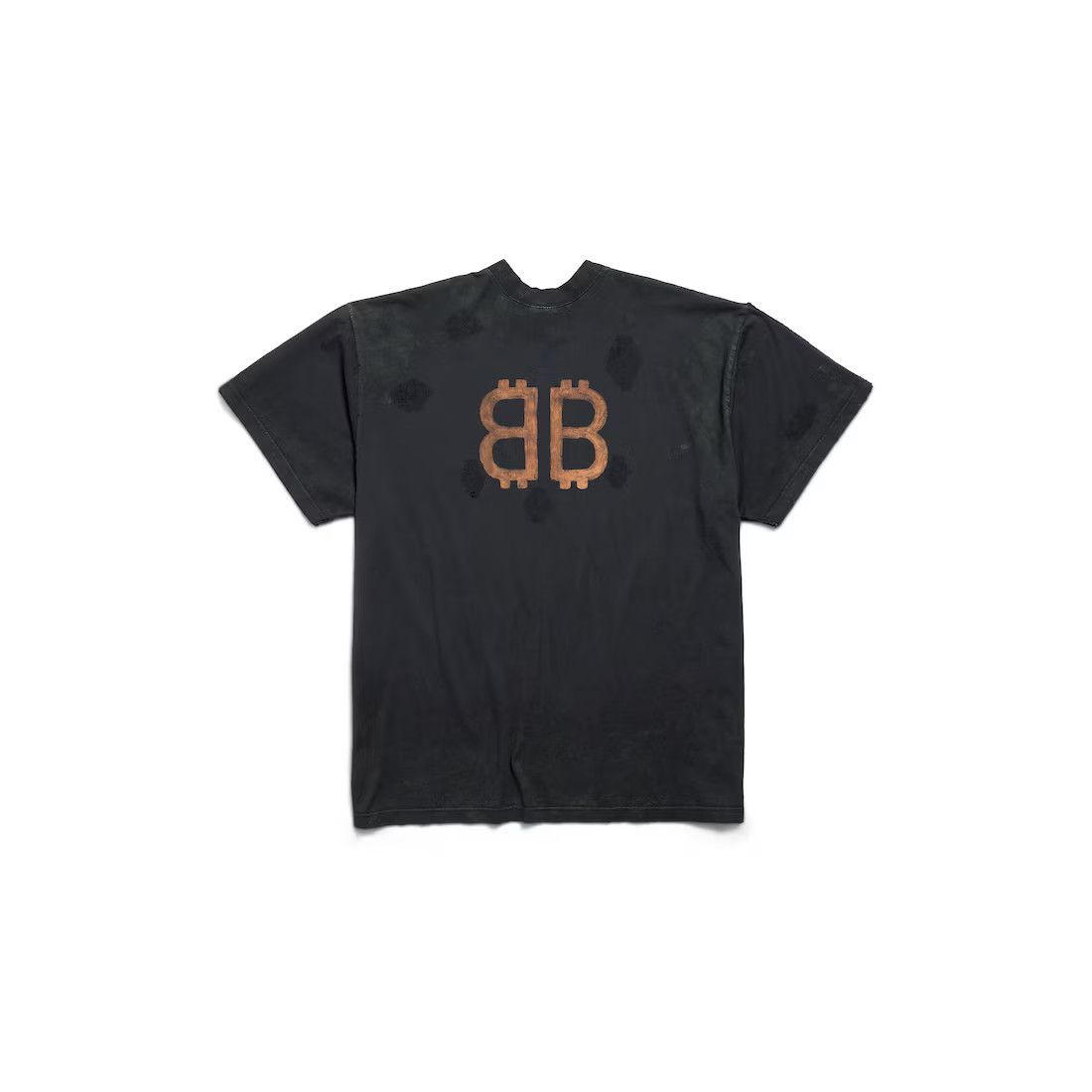 Balenciaga o1srvl11e0325 Paris Moon Double Front T-Shirt Oversized Size US S / EU 44-46 / 1 - 2 Thumbnail