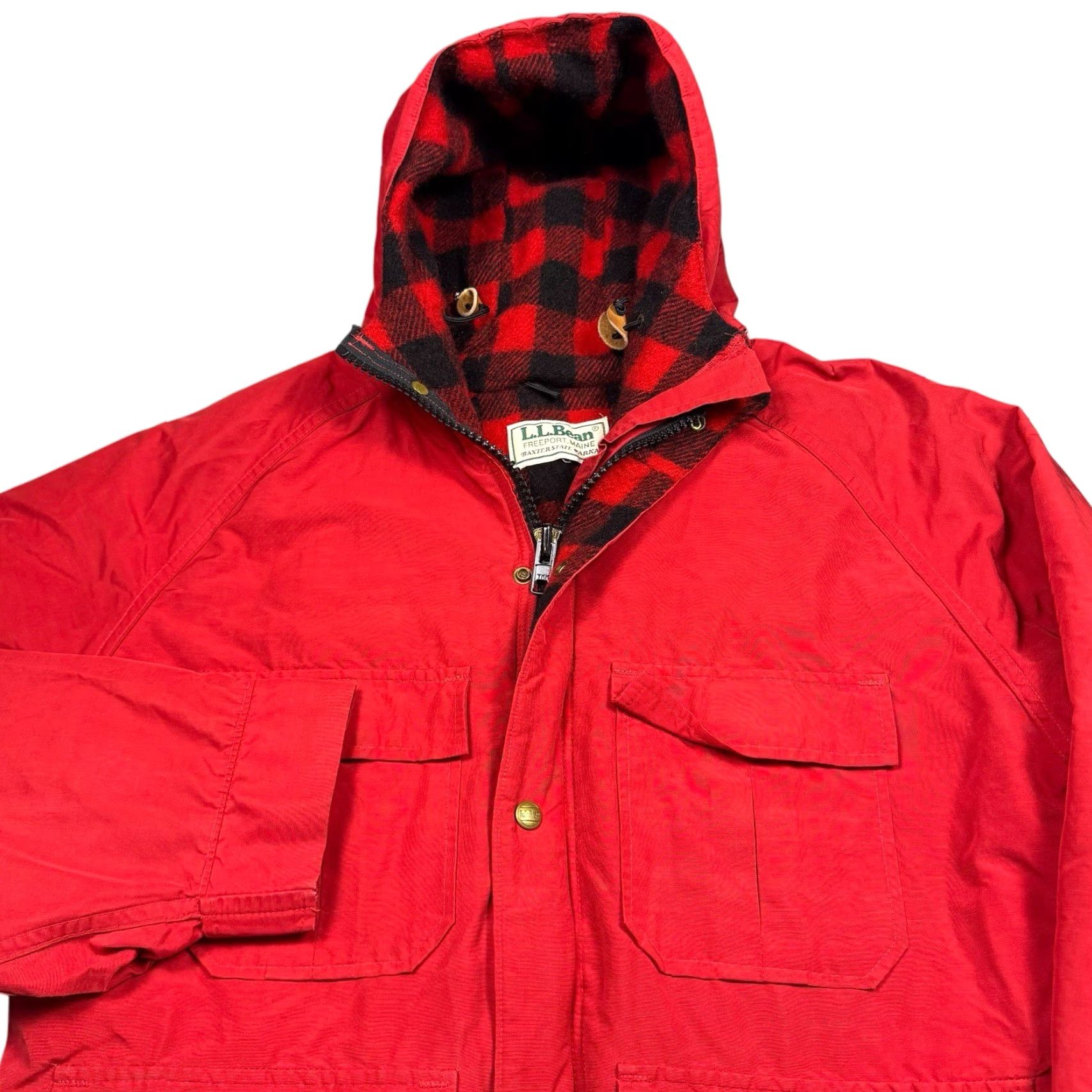 Vintage VINTAGE L.L.Bean Parka Women L Wool Buffalo Plaid Lined USA Made Jacket Size L / US 10 / IT 46 - 2 Thumbnail