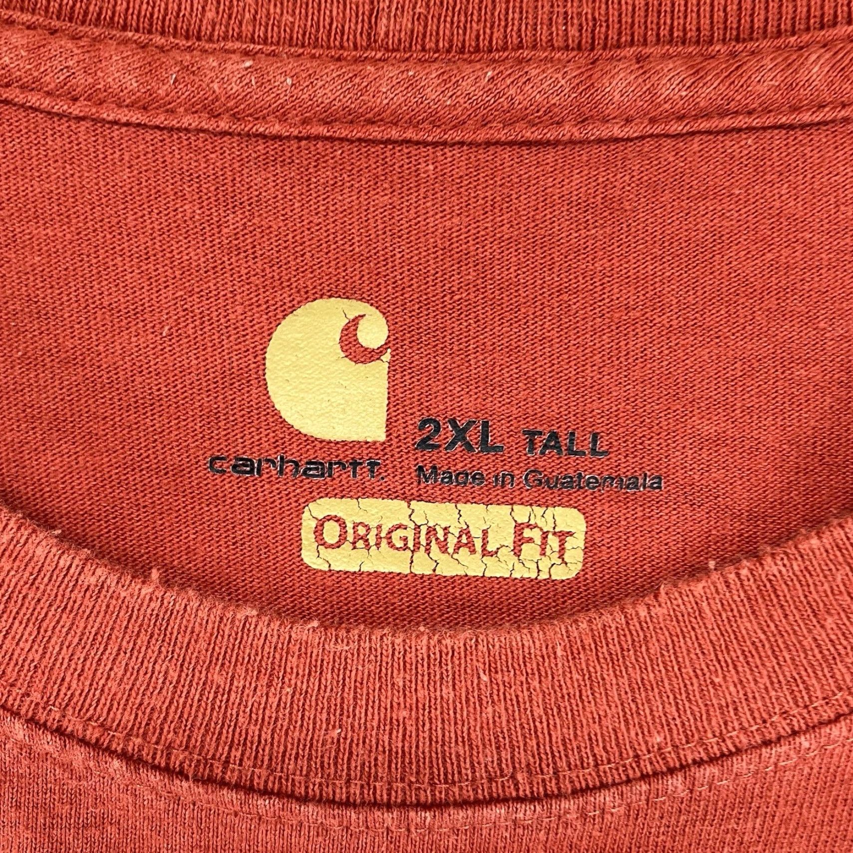 Carhartt Carhartt T-Shirt Men's Long Sleeve Heavyweight Orange 2XL Tall Regular Cotton Crew Neck UV? (Wait) Size US XXL / EU 58 / 5 - 3 Thumbnail