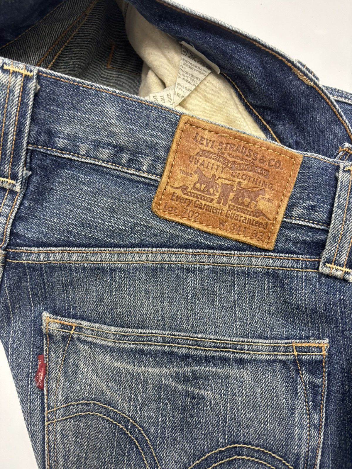 If Six Was Nine × Levi's × Levi's Vintage Clothing 🔥VINTAGE LEVIS 702 BAGGY DISTRESSED DENIM JEANS Size US 34 / EU 50 - 10 Thumbnail