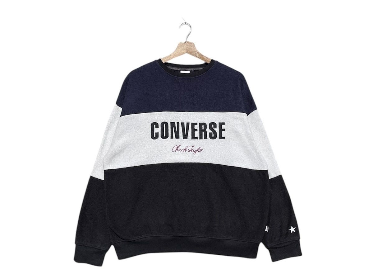 Converse 🔥Accept Binding Offer🔥 Converse Multicolor Fleece Sweatshirt Size US L / EU 52-54 / 3 - 1 Thumbnail