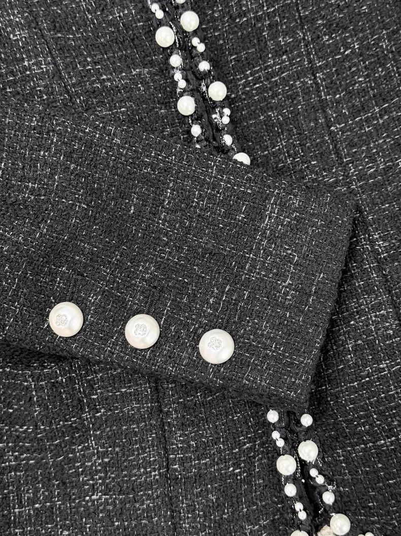 Chanel Chanel Pearl rolled edge short braided jacket Size S / US 4 / IT 40 - 5 Thumbnail