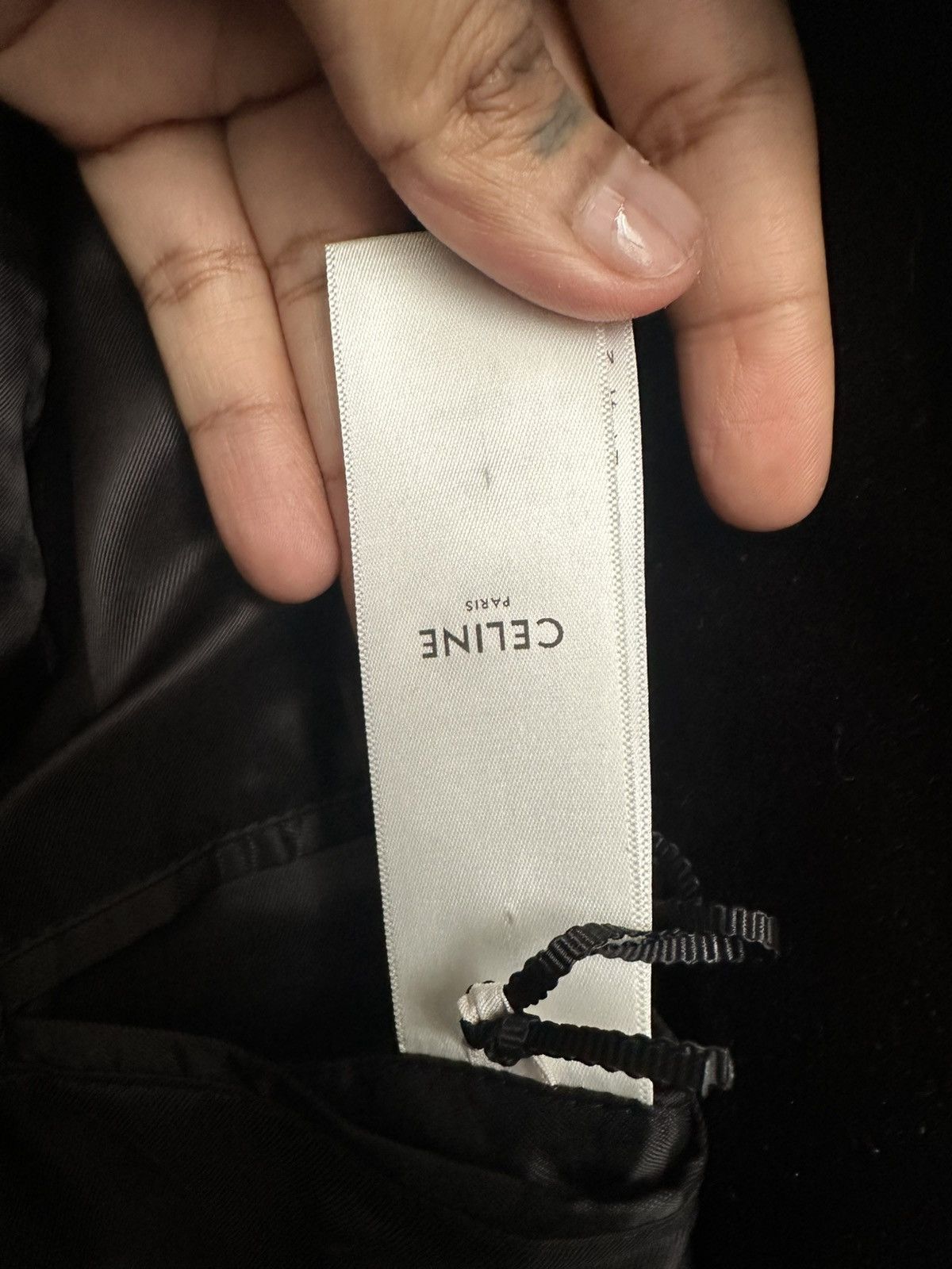Celine × Hedi Slimane FW20 embroidered velvet teddy Size US M / EU 48-50 / 2 - 7 Thumbnail