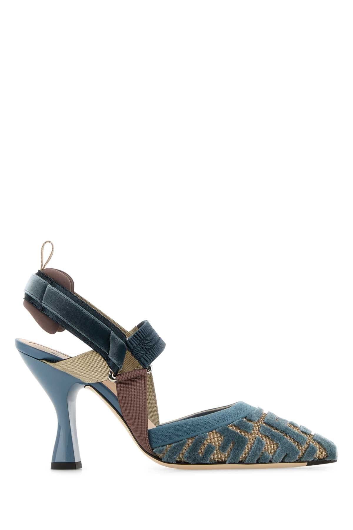 o1s1wg110825 Colibri Slingback Heels in Light Blue