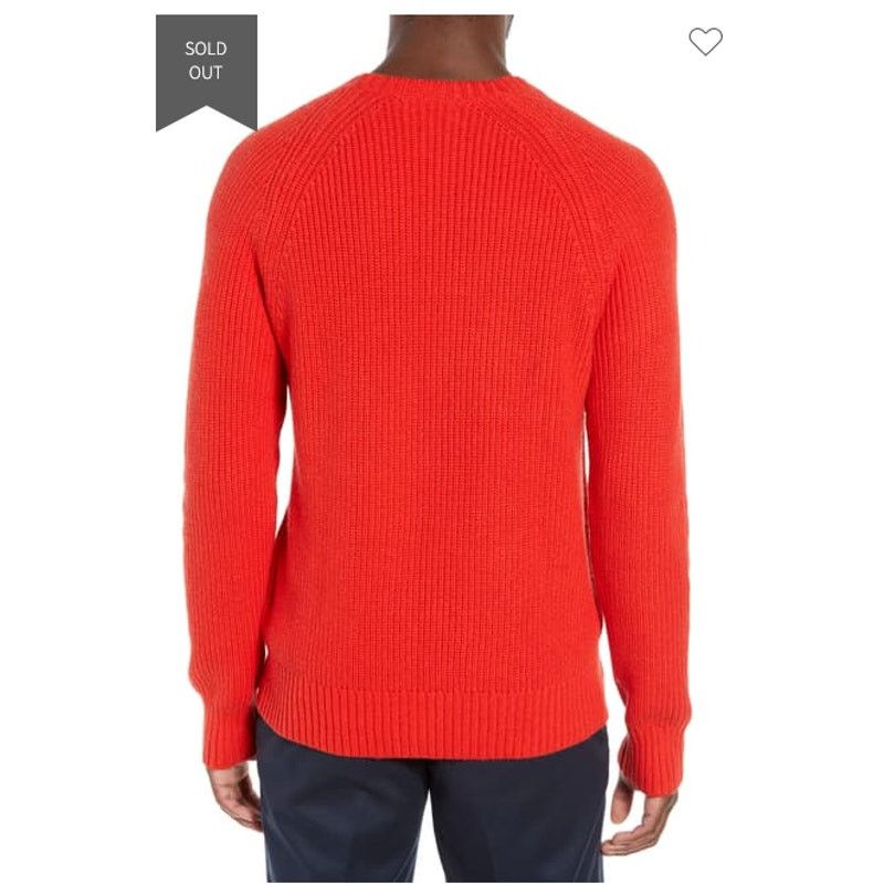 Bonobos Bonobos Slim Fit Cotton & Cashmere Sweater Crewneck Red Size US S / EU 44-46 / 1 - 9 Thumbnail