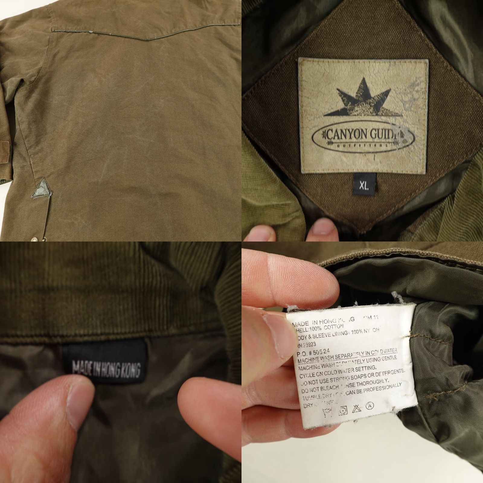 Vintage VINTAGE Canyon Guide Jacket Mens XL Brown Canvas Workwear Bomber Coat Outdoor Hunting N/A Mens Size US XL / EU 56 / 4 - 8 Thumbnail