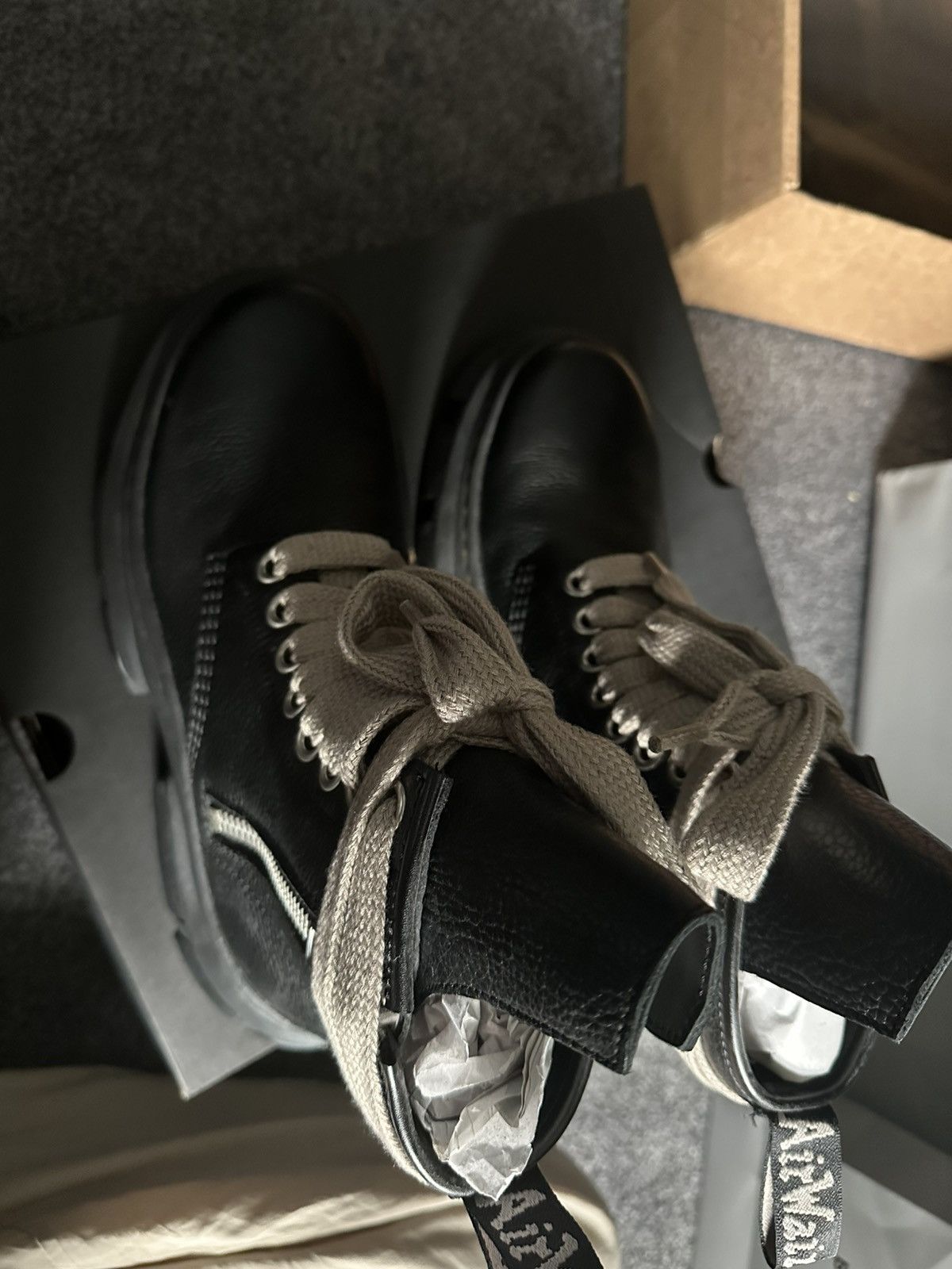 Dr. Martens × Rick Owens Brand New Dr. Martens x Rick Owens 1460 Black Boots Size US 9 / EU 42 - 4 Thumbnail