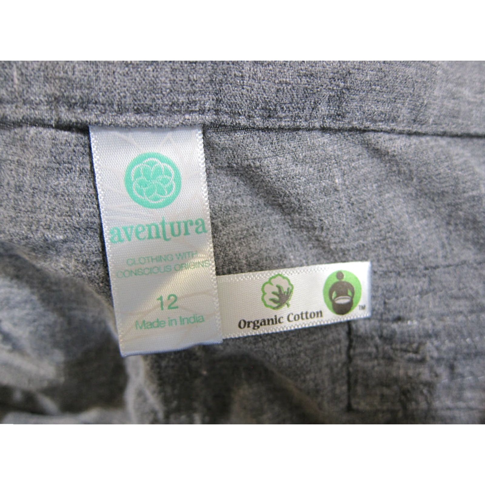 Vintage Aventura Bristol Bermuda Shorts Women Size 12 Grey Hemp Stretch Pockets 6.5" Inseam 36" Waist Regular Rise Mid Zip Front Yoga Casual Activewear Size 25" / US 0 / IT 36 - 3 Thumbnail