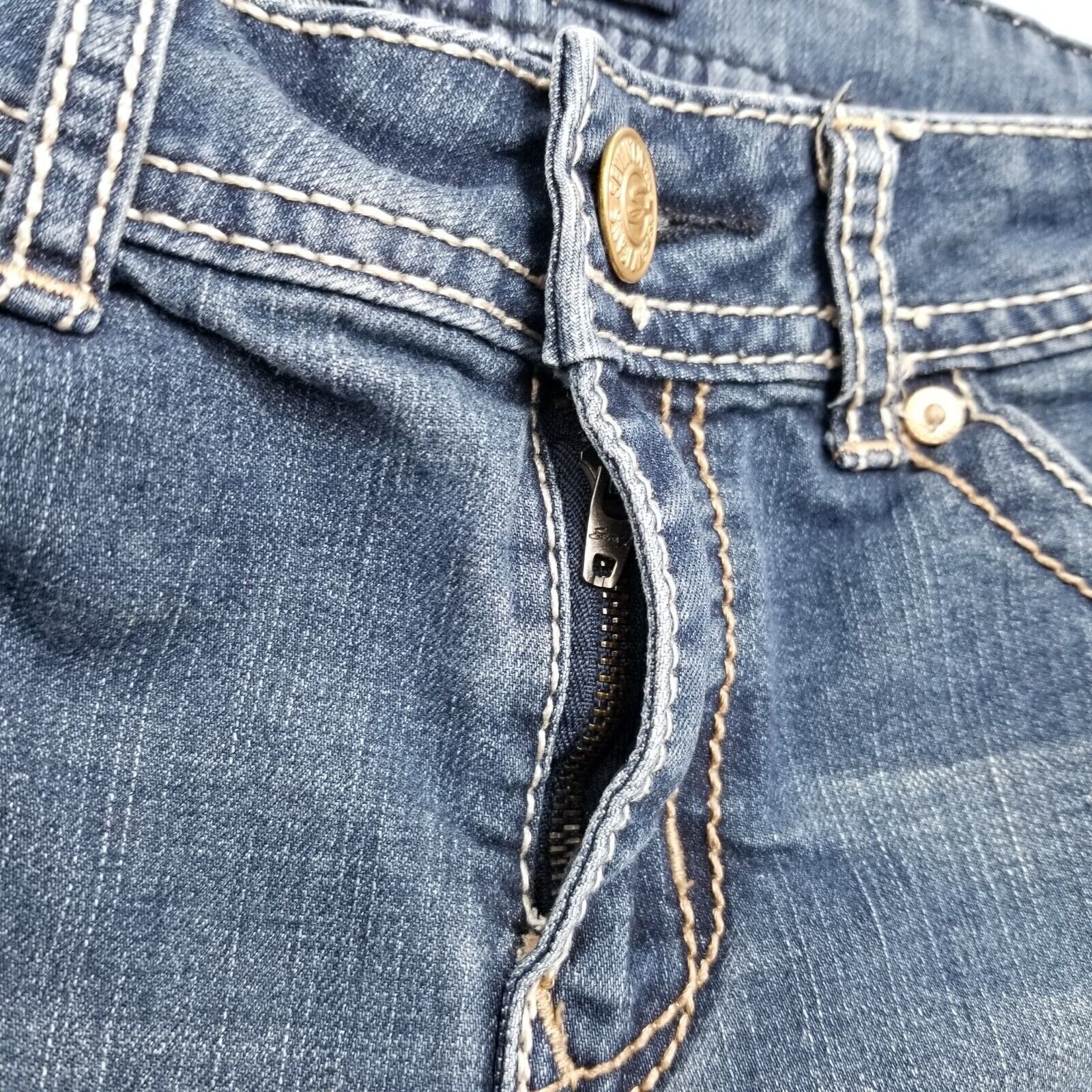Other Seven Jeans Shorts Women 12 Blue Denim Pockets Size 34" / US 12 / IT 48 - 6 Thumbnail