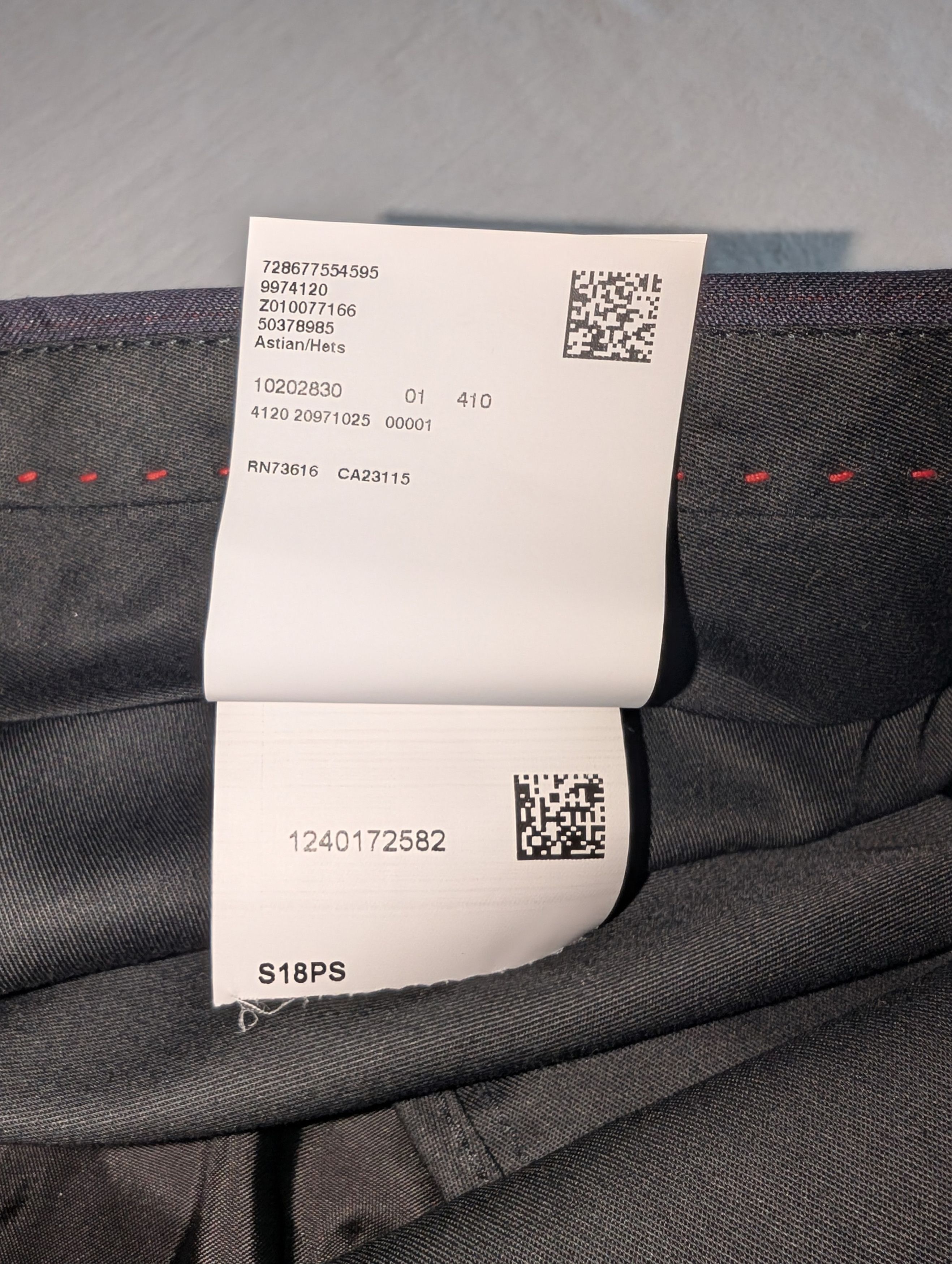Hugo Boss HUGO BOSS PINSTRIPE TROUSER PANTS Size 40R - 5 Thumbnail