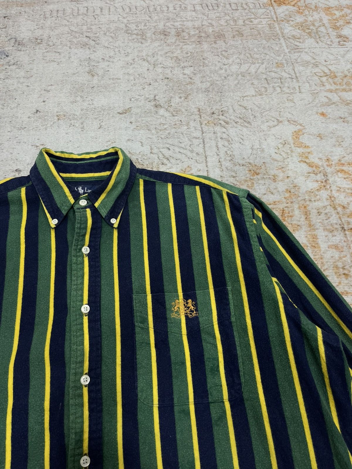 Polo Ralph Lauren Vintage Polo Ralph Lauren Stripe Wool Size US XL / EU 56 / 4 - 1 Thumbnail