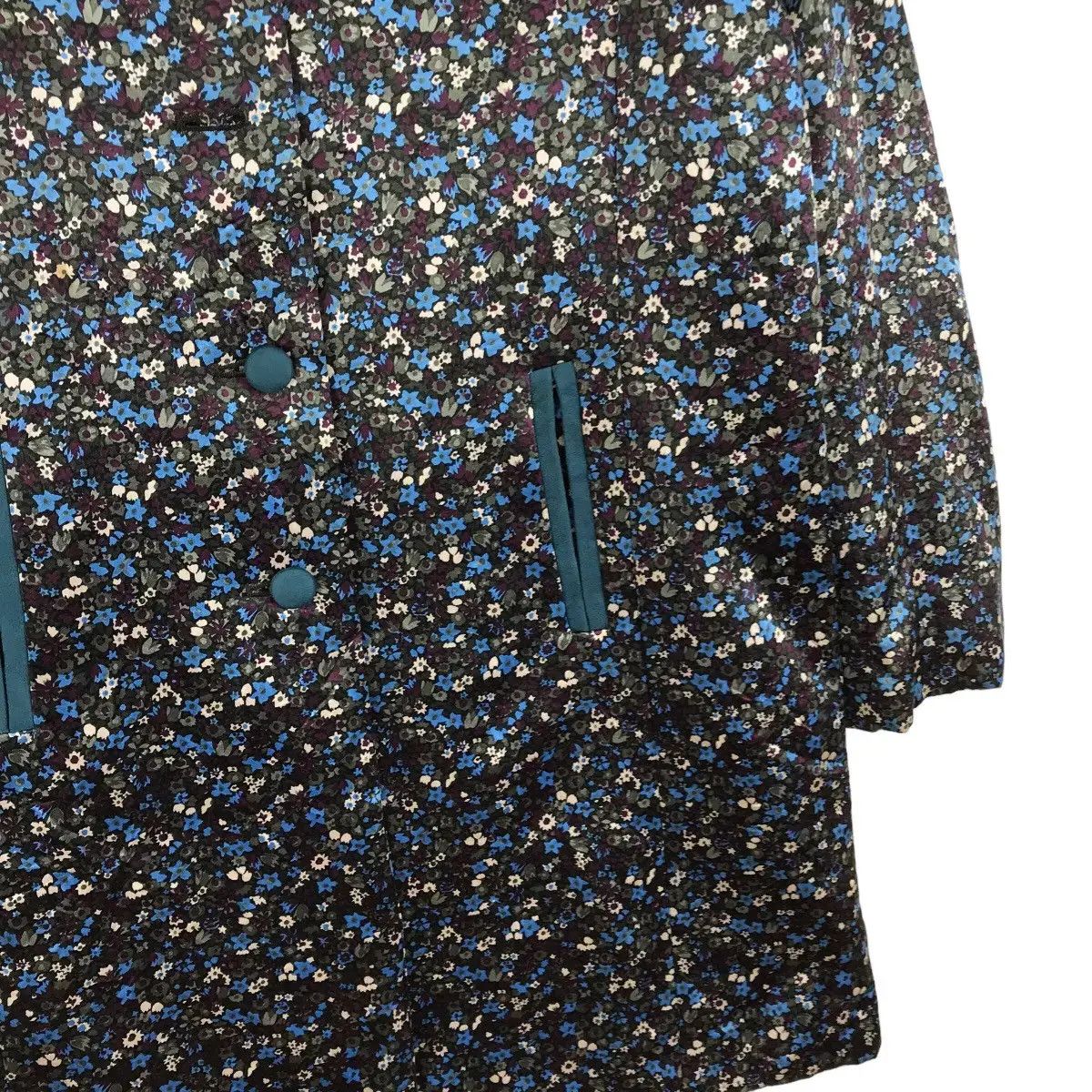 Vintage GLAMORAMA Japanese Brand Floral Overprint Button Up Parka Size S / US 4 / IT 40 - 3 Thumbnail
