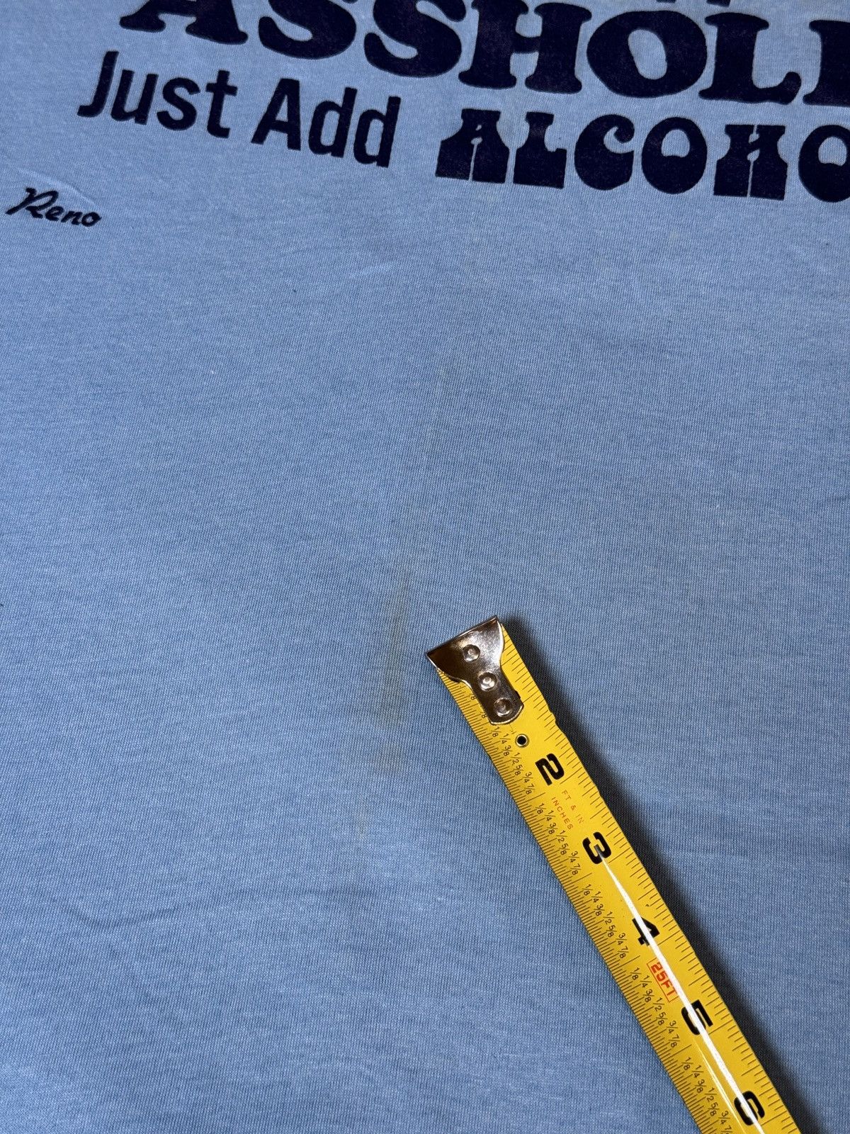 Vintage Vintage 70s 80s Instant A-Hole Add Alcohol Blue T Shirt Size US M / EU 48-50 / 2 - 7 Thumbnail