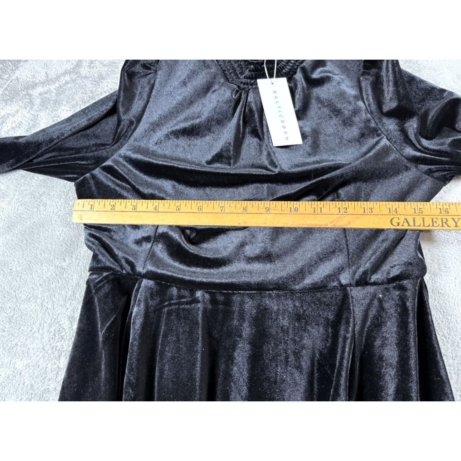 Born Baltic Born Dress Womens S Black NWT Velvet Whimsy Goth Dark Academia Fairy Size S / US 4 / IT 40 - 6 Thumbnail