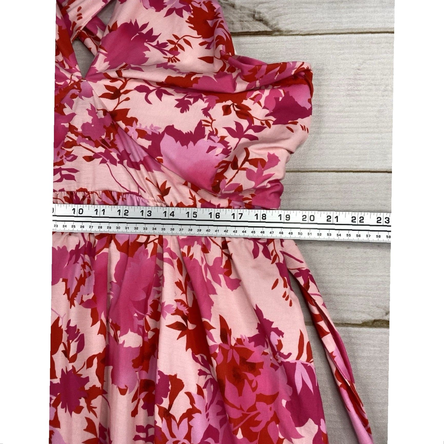 Vintage Hanna Nikole Pink V-Neck Maxi Dress 20W Elastic Waist Floral Belted User: Hanna Nikole Pink V-Neck Maxi Dress 20W Elastic Waist Floral Belted Size 3XL / US 20-22 - 5 Thumbnail