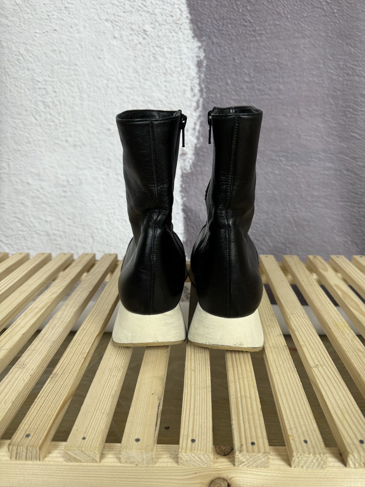 Designer Chie Mihara black leather ankle boots Size US 10 / IT 40 - 13 Thumbnail