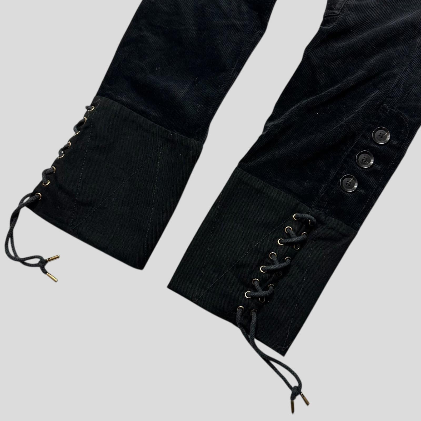 Gucci Gucci by Tom Ford 2004 Corduroy Laced Riding Trousers - UK10 Size 28" / US 6 / IT 42 - 5 Thumbnail
