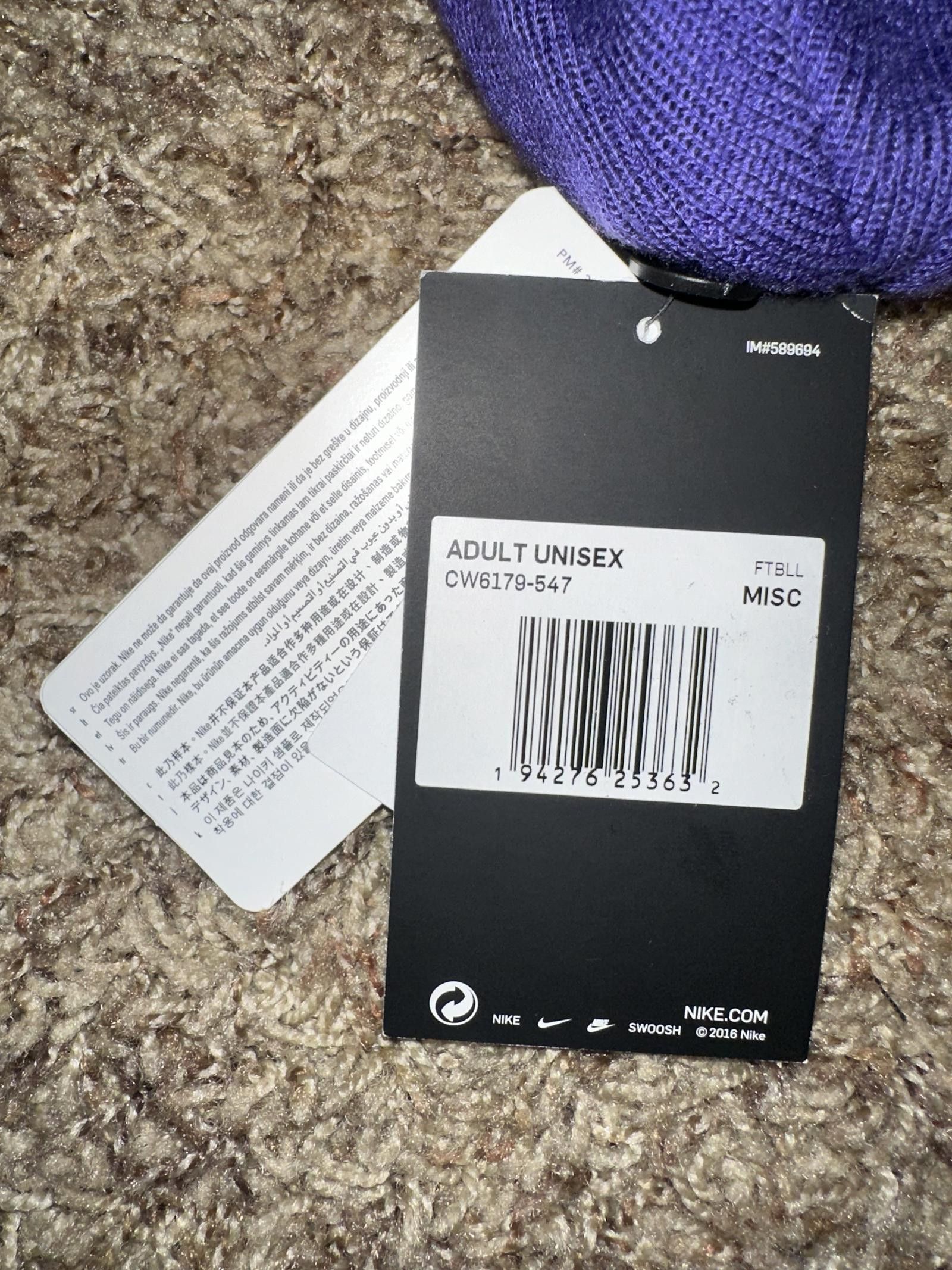 Nike LSU Tigers Nike Classic Purple Cuffed Knit Sample Size ONE SIZE - 8 Thumbnail