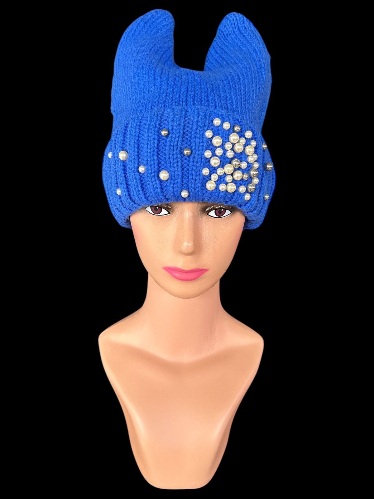 Devil Horn Japanese Punk style knitt Beanie Hats