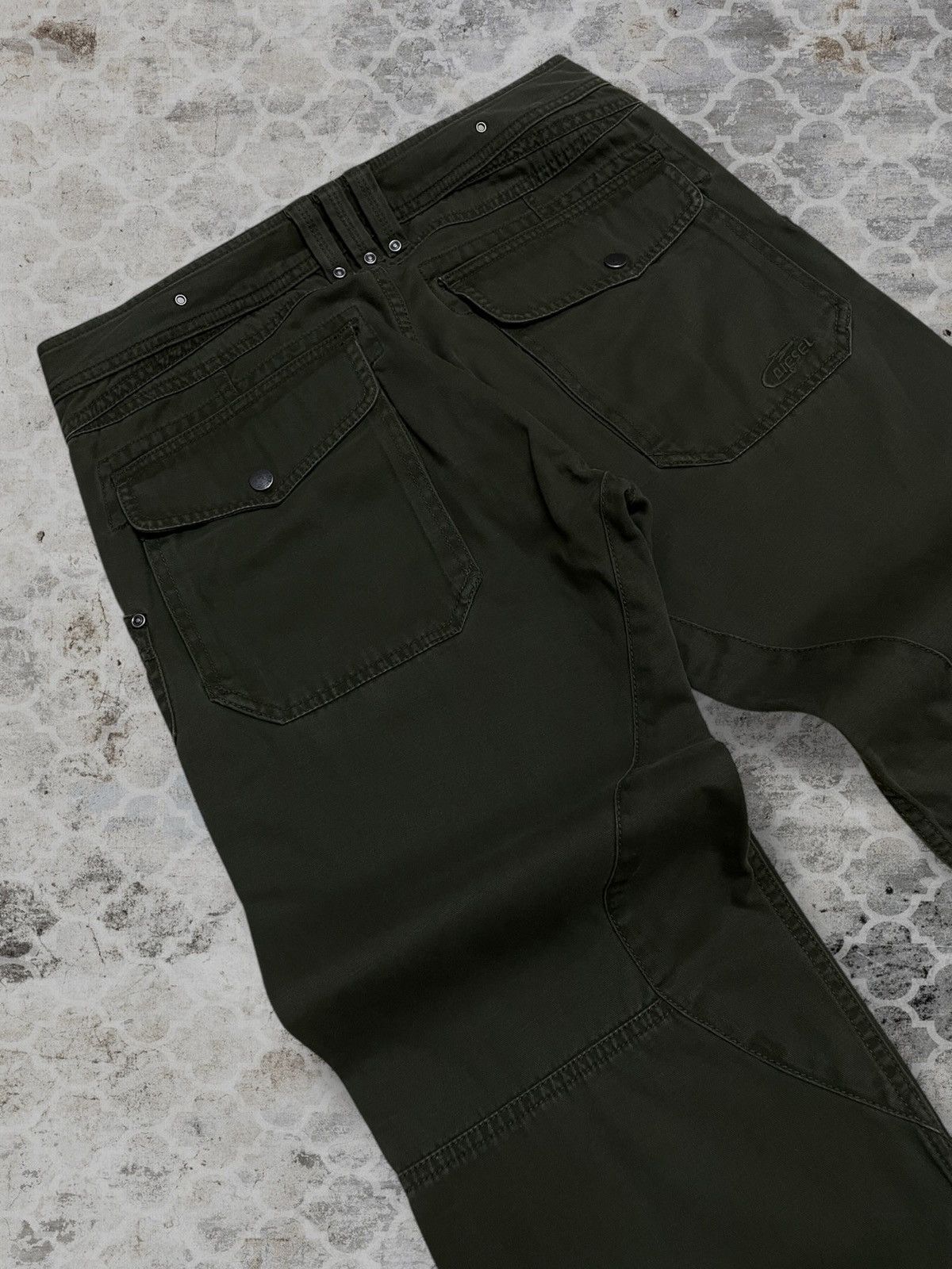 Diesel Vintage Authentic Designer Diesel Carpenter Style Pant Size US 31 - 14 Thumbnail