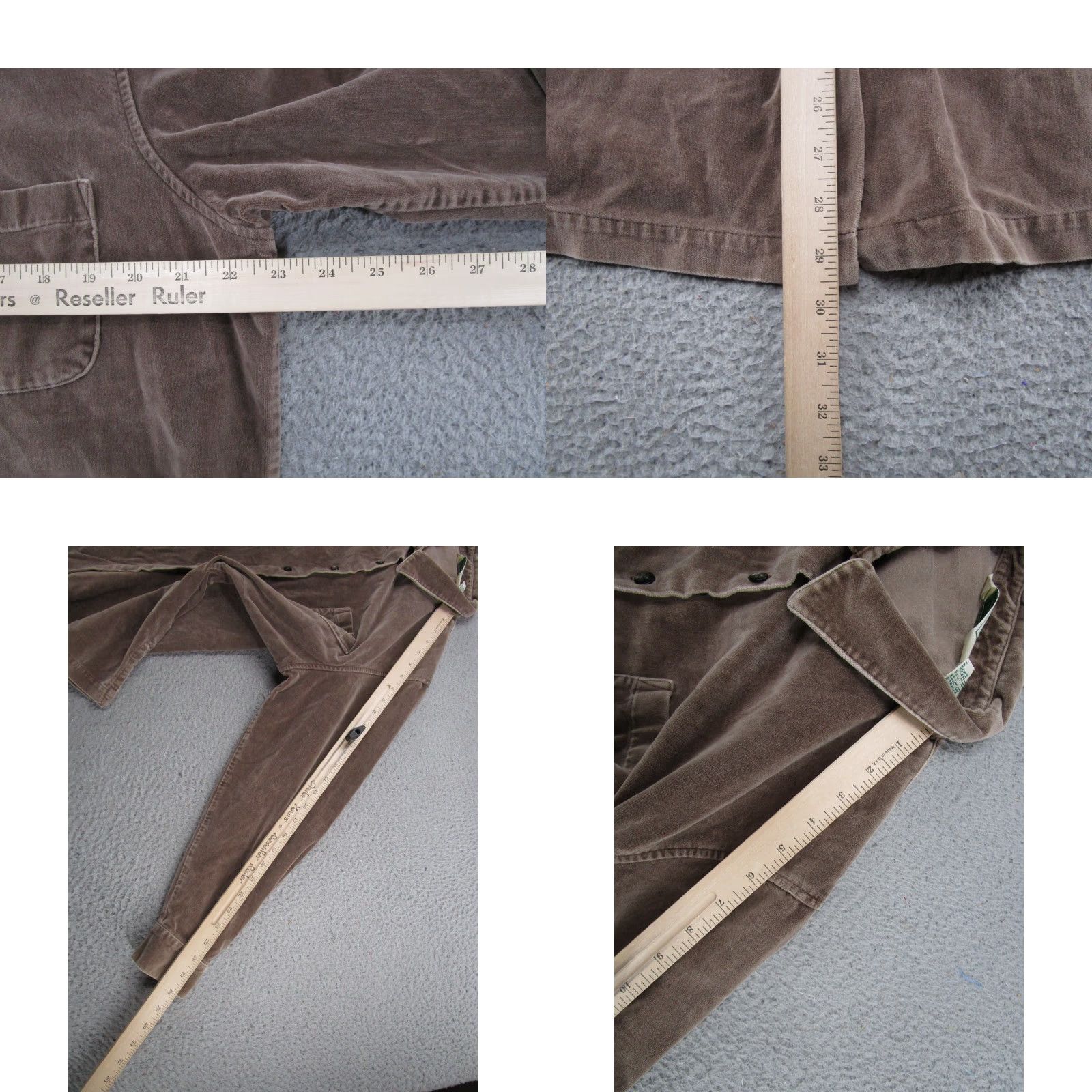Vintage VINTAGE LL Bean Shirt Button-Up Velour Long Sleeve Brown 90s Retro 100% Cotton Women Size L Size L / US 10 / IT 46 - 8 Thumbnail