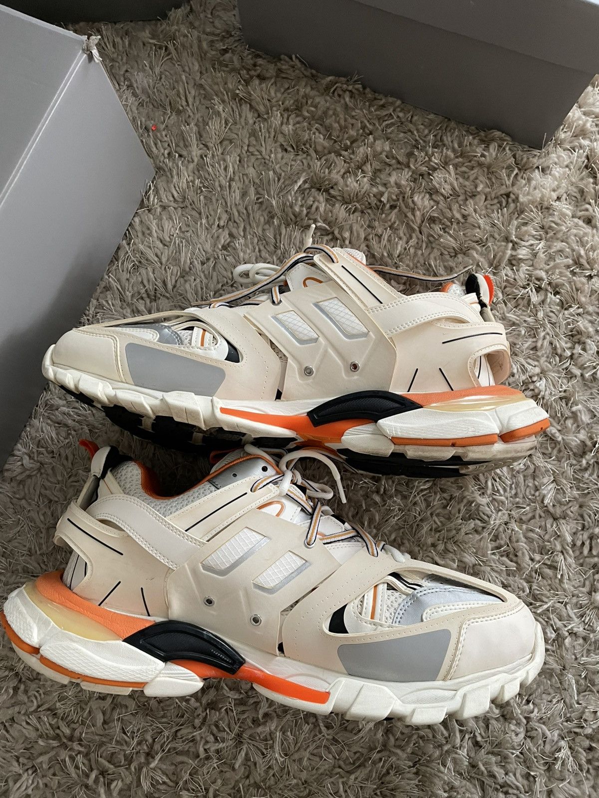 Balenciaga Balenciaga Track Runner White/Orange Size US 13 / EU 46 - 3 Thumbnail