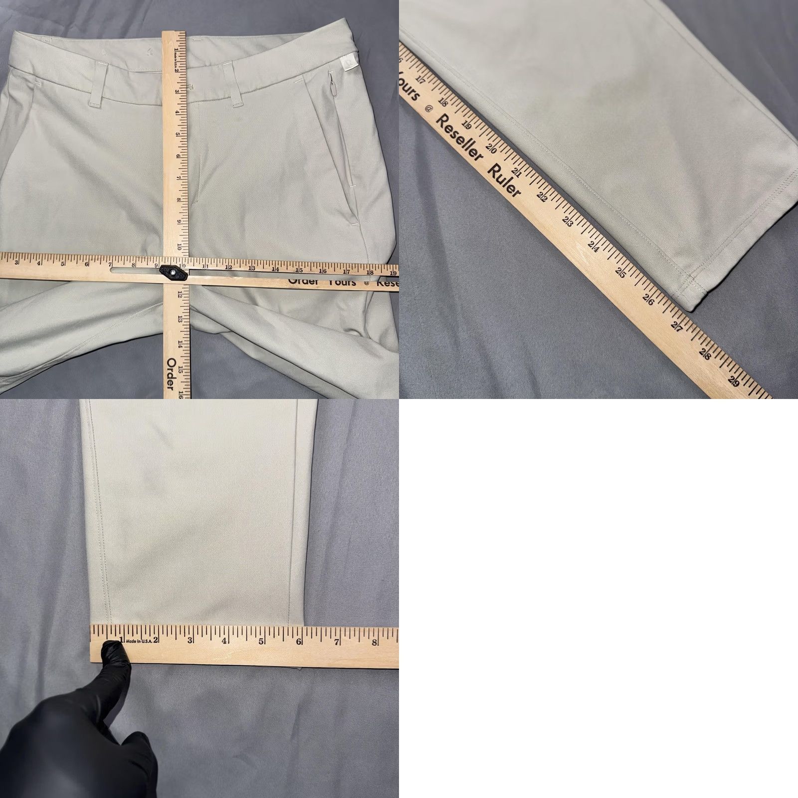 Lululemon Lululemon Pants Men's 32 Beige Slim Tapered Chino Performance Stretch Flat Front Zip Pockets Casual Business Size US 32 / EU 48 - 8 Thumbnail