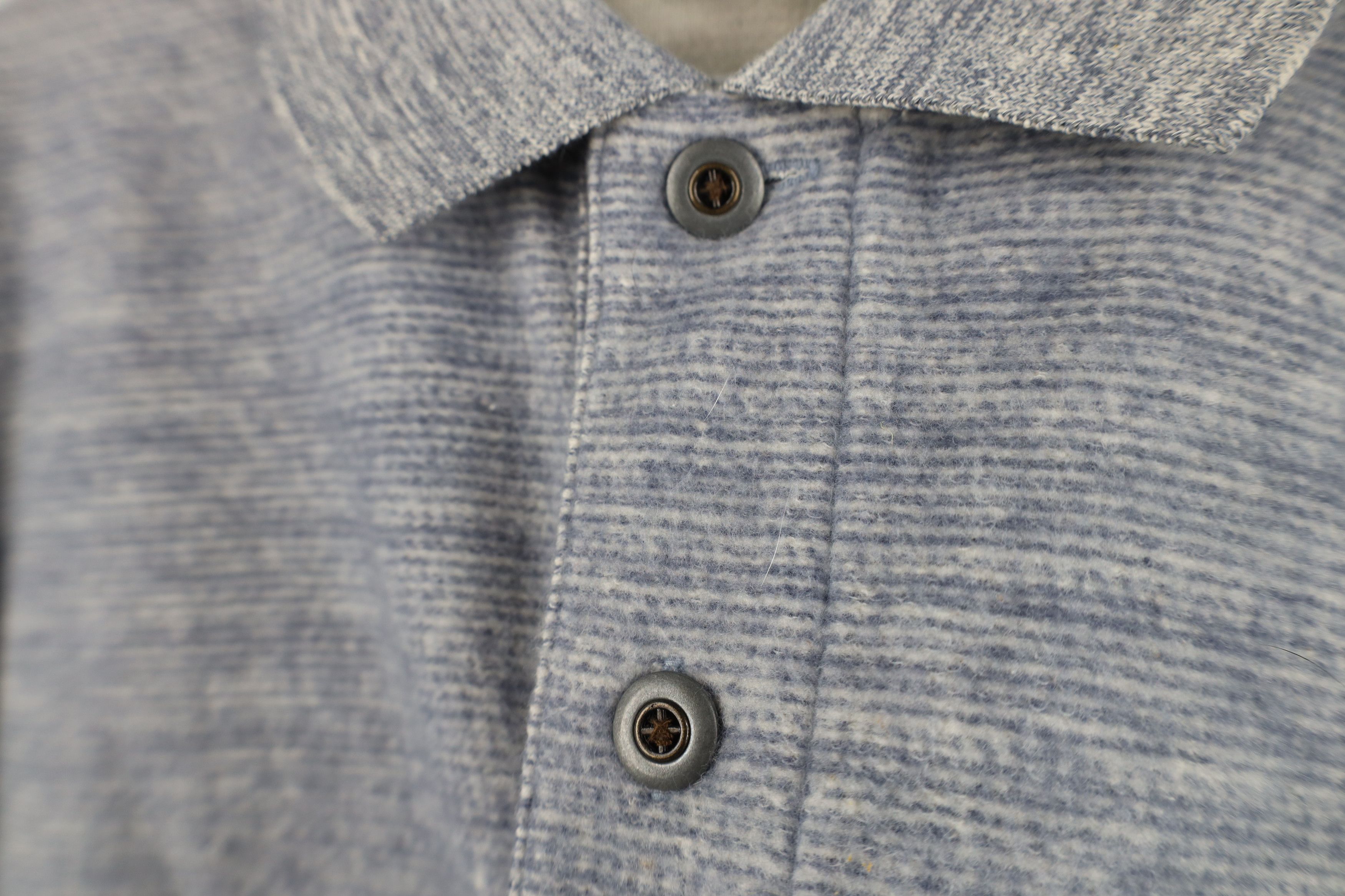 Vintage Vintage 90s Streetwear Fleece Collared Polo Sweater Blue Size US M / EU 48-50 / 2 - 4 Thumbnail