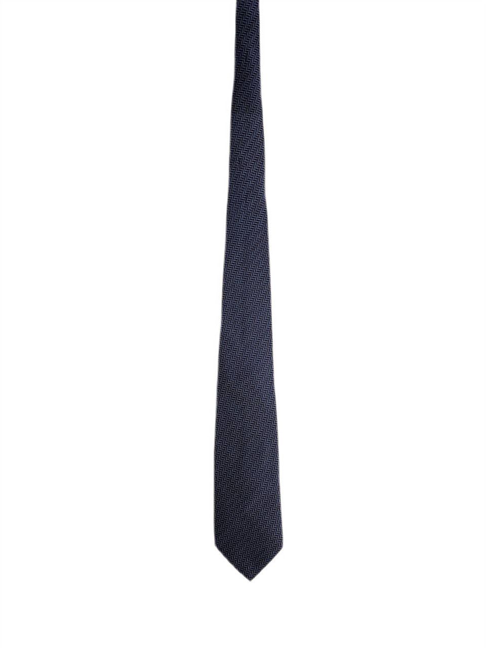 Balenciaga Balenciaga BB Graphic ZigZag Classic Casual Silk Tie Vintage Size ONE SIZE - 3 Thumbnail