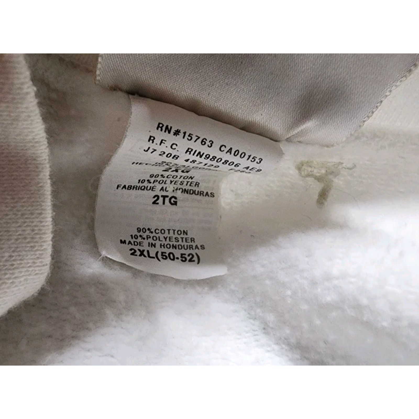 Hanes VINTAGE Hanes Sweatshirt Mens XXL White Christmas Pullover Crew Neck Long Sleeve Cotton Blend 2X Labradoodle Present Dog Double Sided Baseball? Size US XXL / EU 58 / 5 - 5 Thumbnail