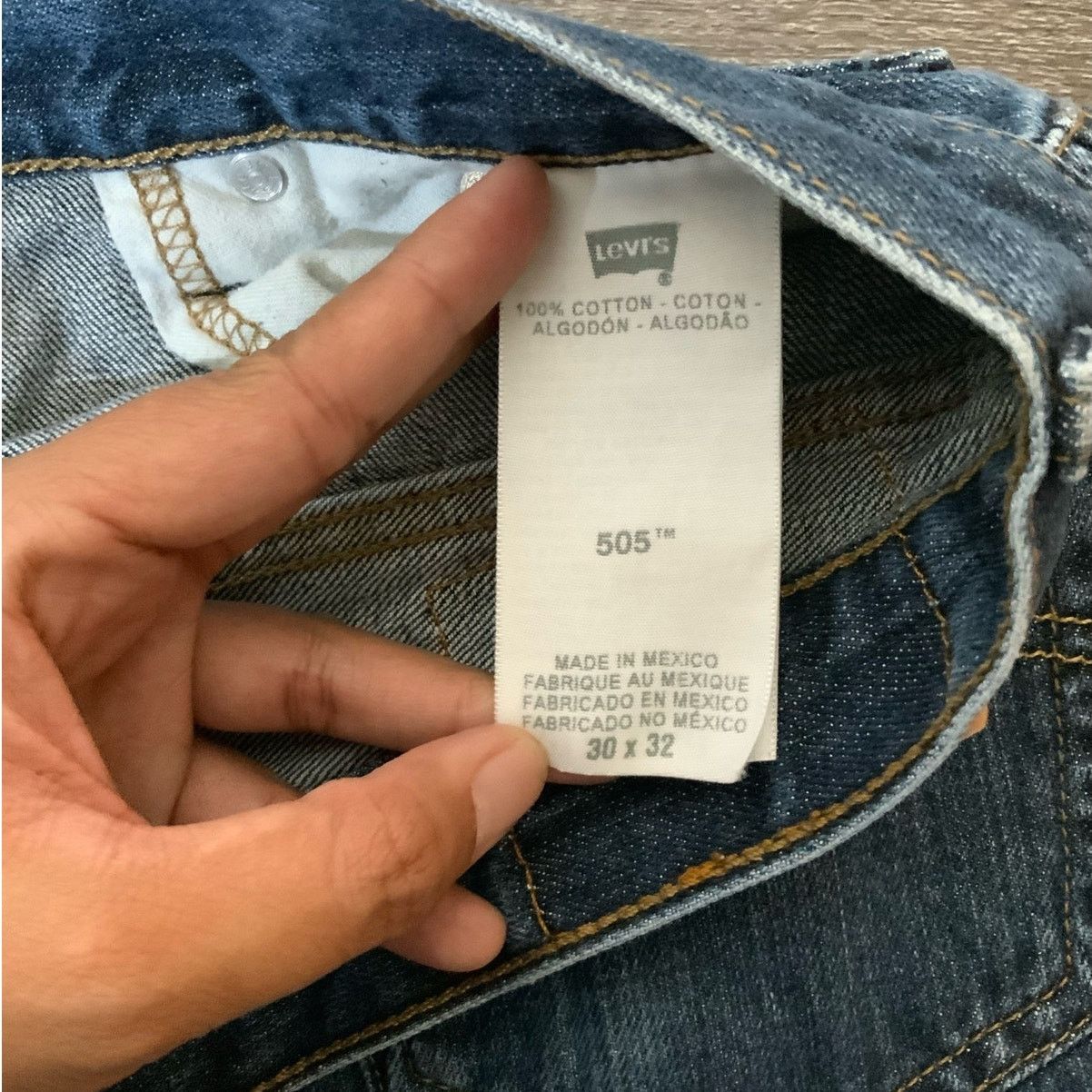 Levi's Levi Strauss & Co 505™ Regular Fit Stretch Mens Jeans 30x32 Size US 30 / EU 46 - 4 Thumbnail