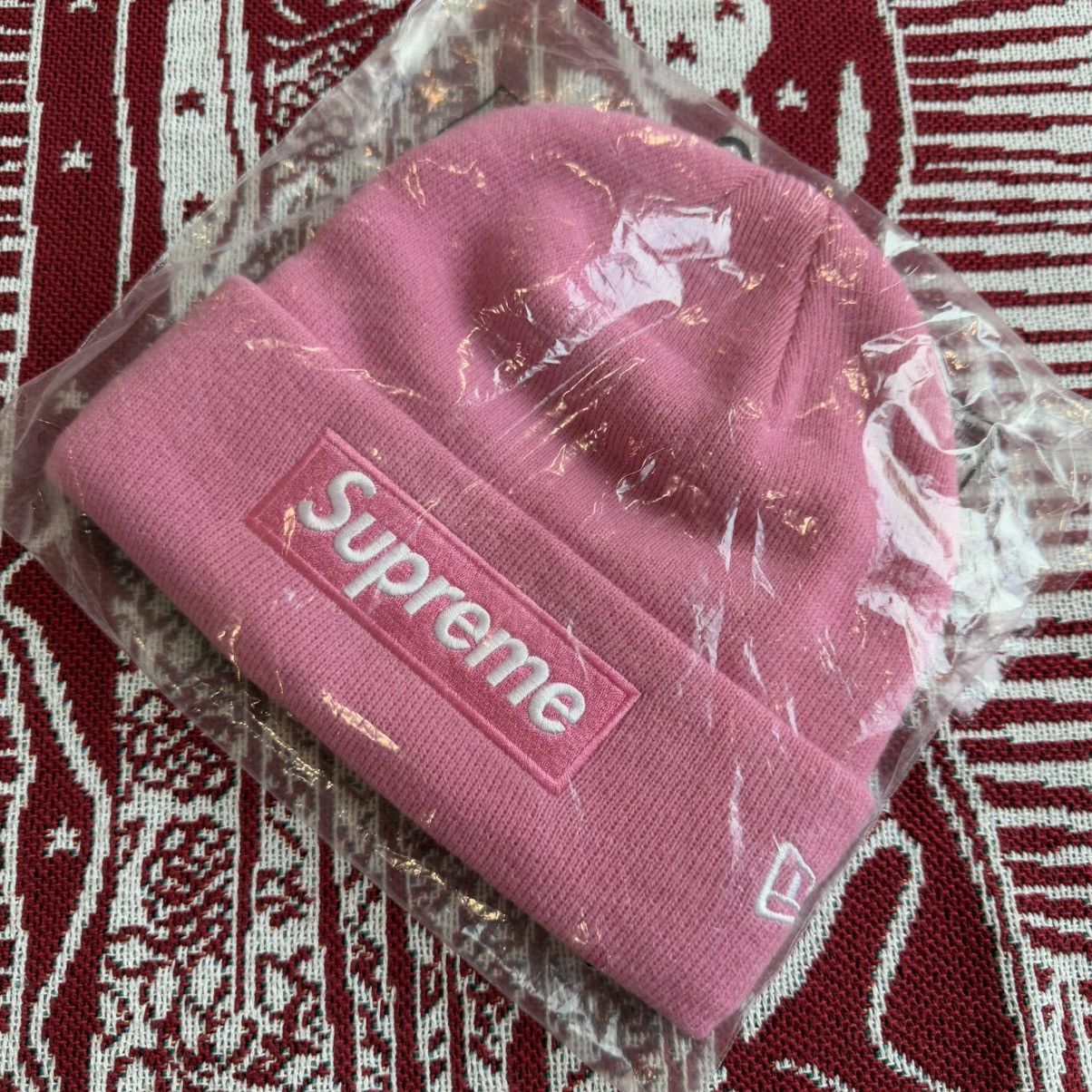 New Era × Supreme FW21 Supreme New Era Box Logo Beanie Pink OS Size ONE SIZE - 9 Thumbnail