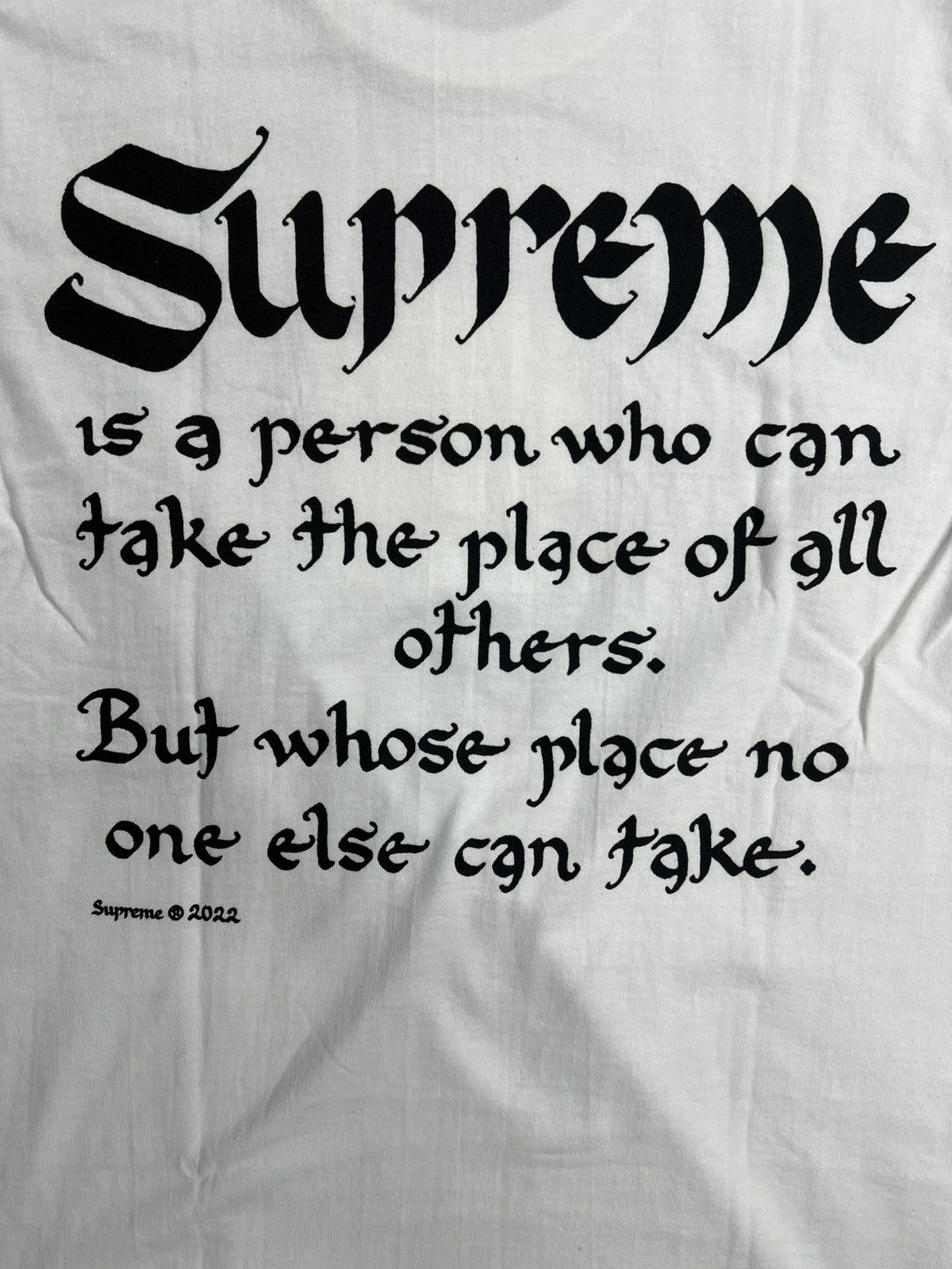 Supreme Supreme Person T-Shirt Size US S / EU 44-46 / 1 - 4 Thumbnail