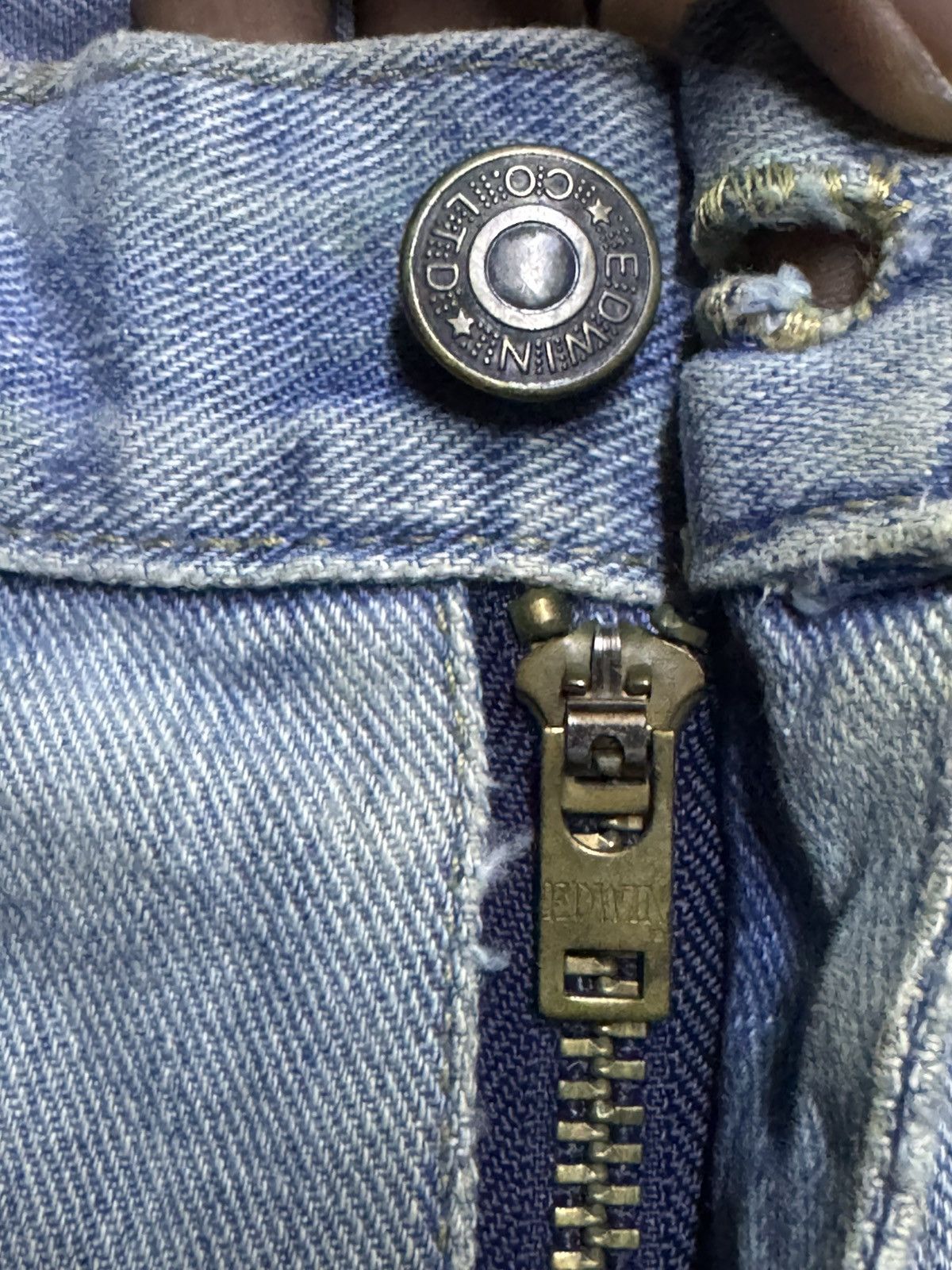 Edwin Vintage Japanese Edwin 403 Grunge Distressed Baggy Jeans Size US 38 / EU 54 - 9 Thumbnail