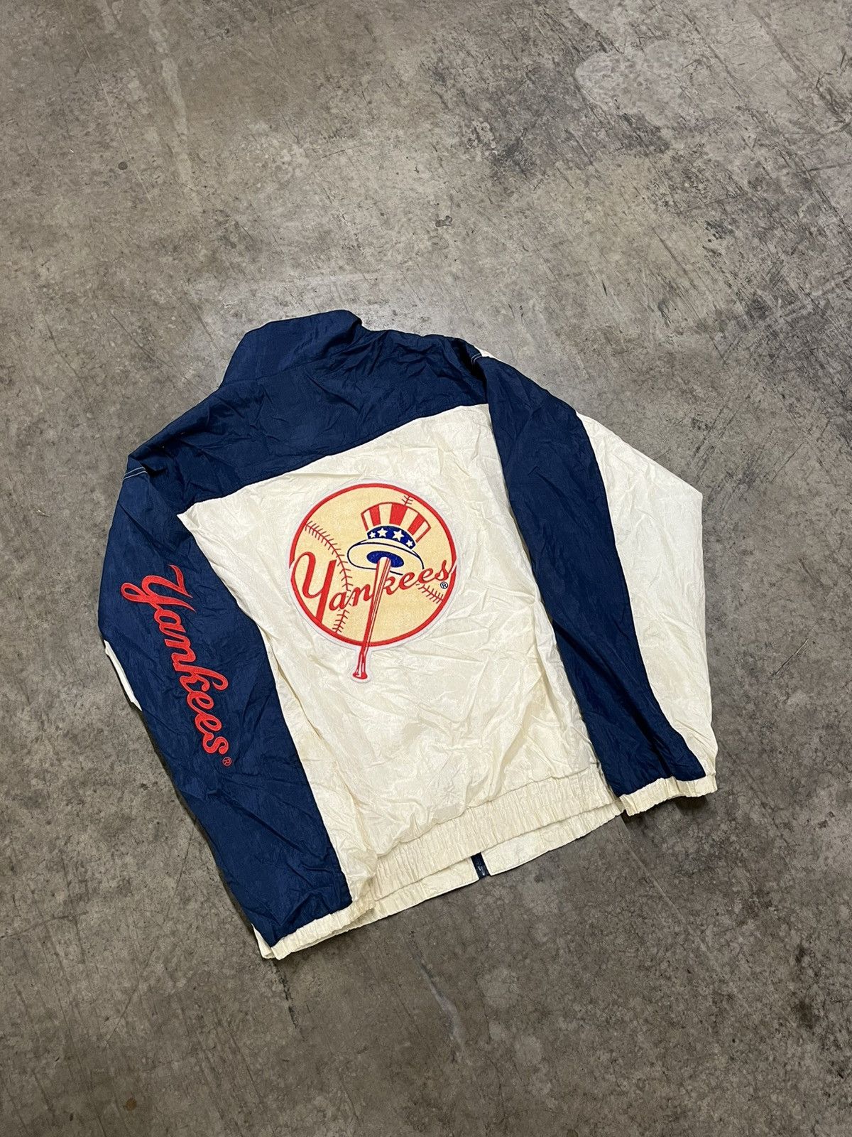 Vintage NY Yankees vintage light weight windbreaker hype rare 90s Size US XL / EU 56 / 4 - 1 Thumbnail