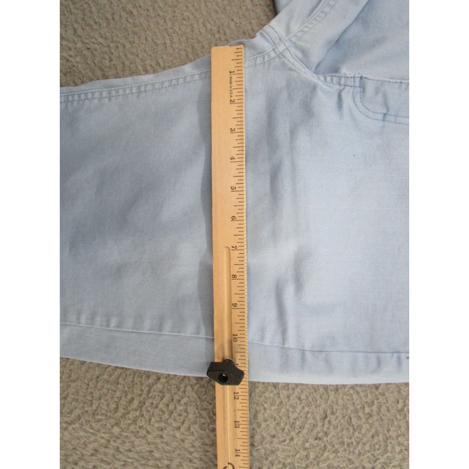 Lee Lee Riders Capri Jeans Women Stretch Denim Light Sky Blue 14 Medium Blue Capri Jeans Womens Size 36" / US 14 / IT 50 - 7 Thumbnail