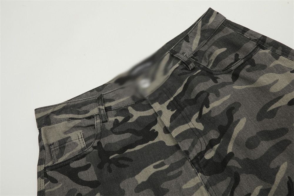 Japanese Brand × Vintage Men's loose wide-leg cargo camouflage machete jeans Size US 34 / EU 50 - 4 Thumbnail