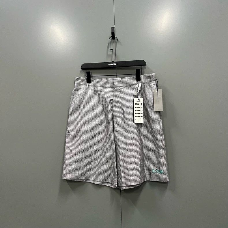 Dior Dior JARDIN Series Striped Floral Embroidered Logo Shorts Size US 34 / EU 50 - 1 Thumbnail