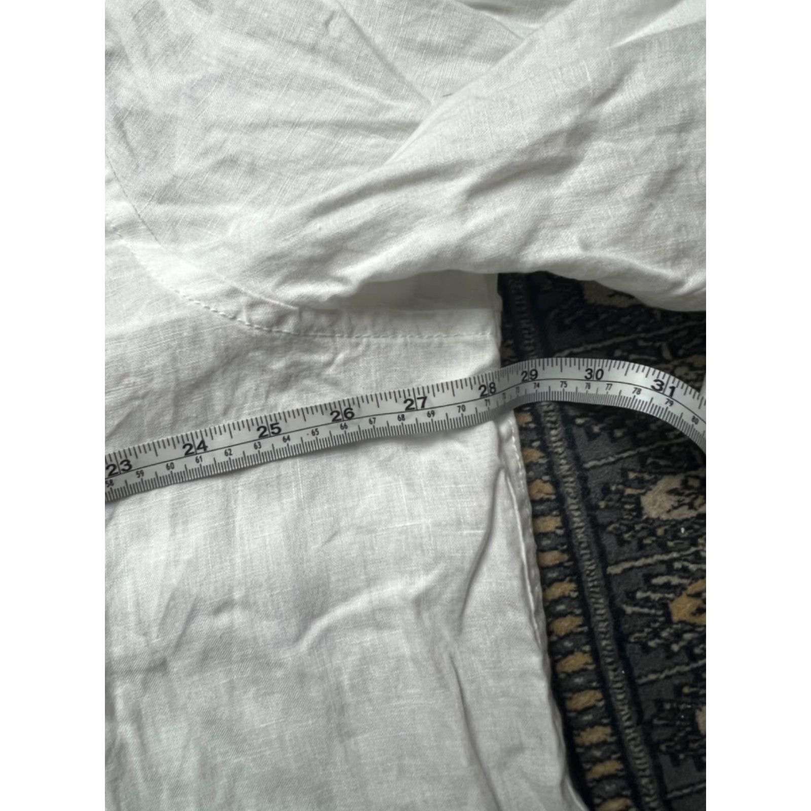 Tommy Bahama VINTAGE Tommy Bahama Long Sleeve Shirt 2XL White Linen Button-Up 25 Years of Paradise Mens Size US XXL / EU 58 / 5 - 6 Thumbnail
